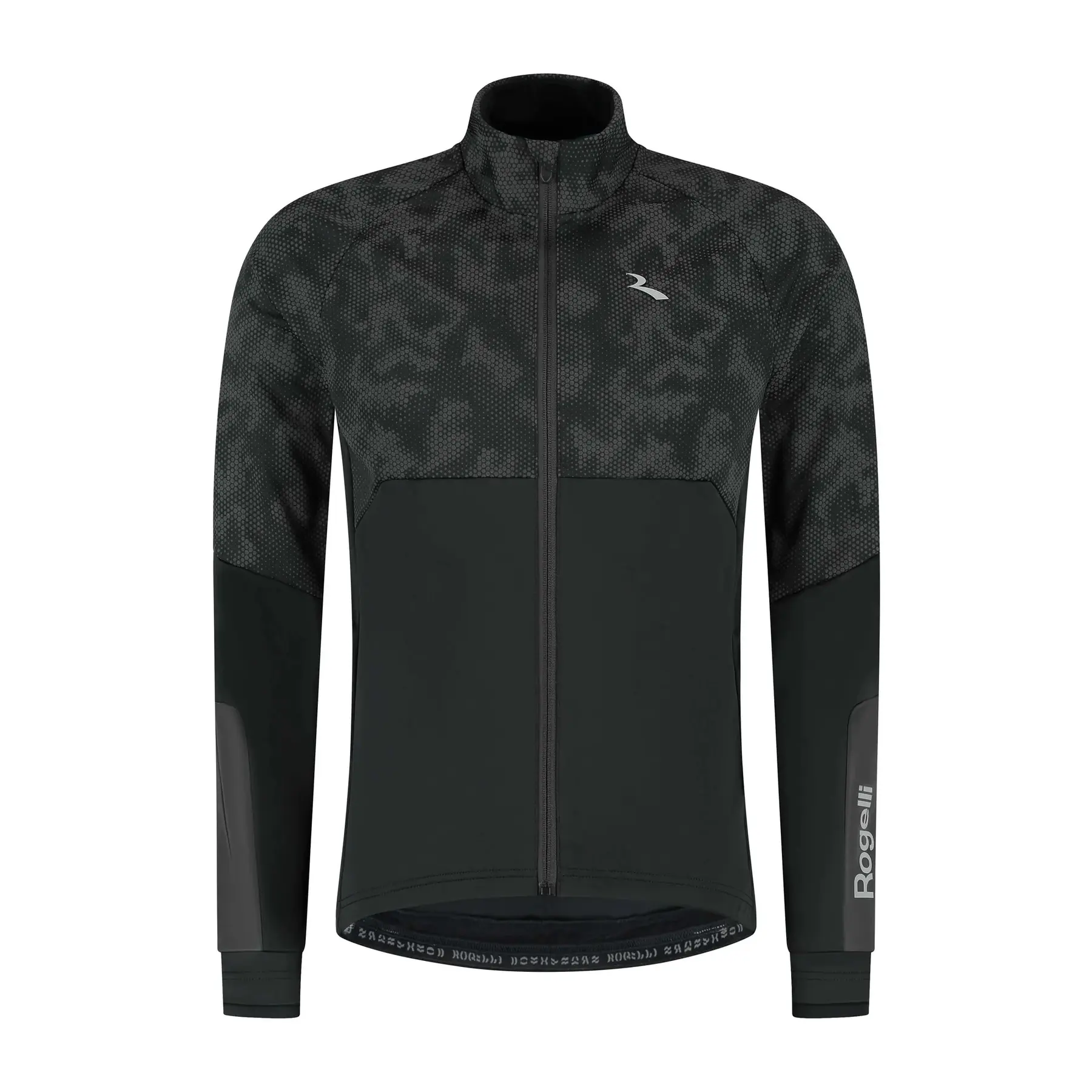 Rogelli HI VIS II Heren Hardloopjack - Reflecterend - Zwart
