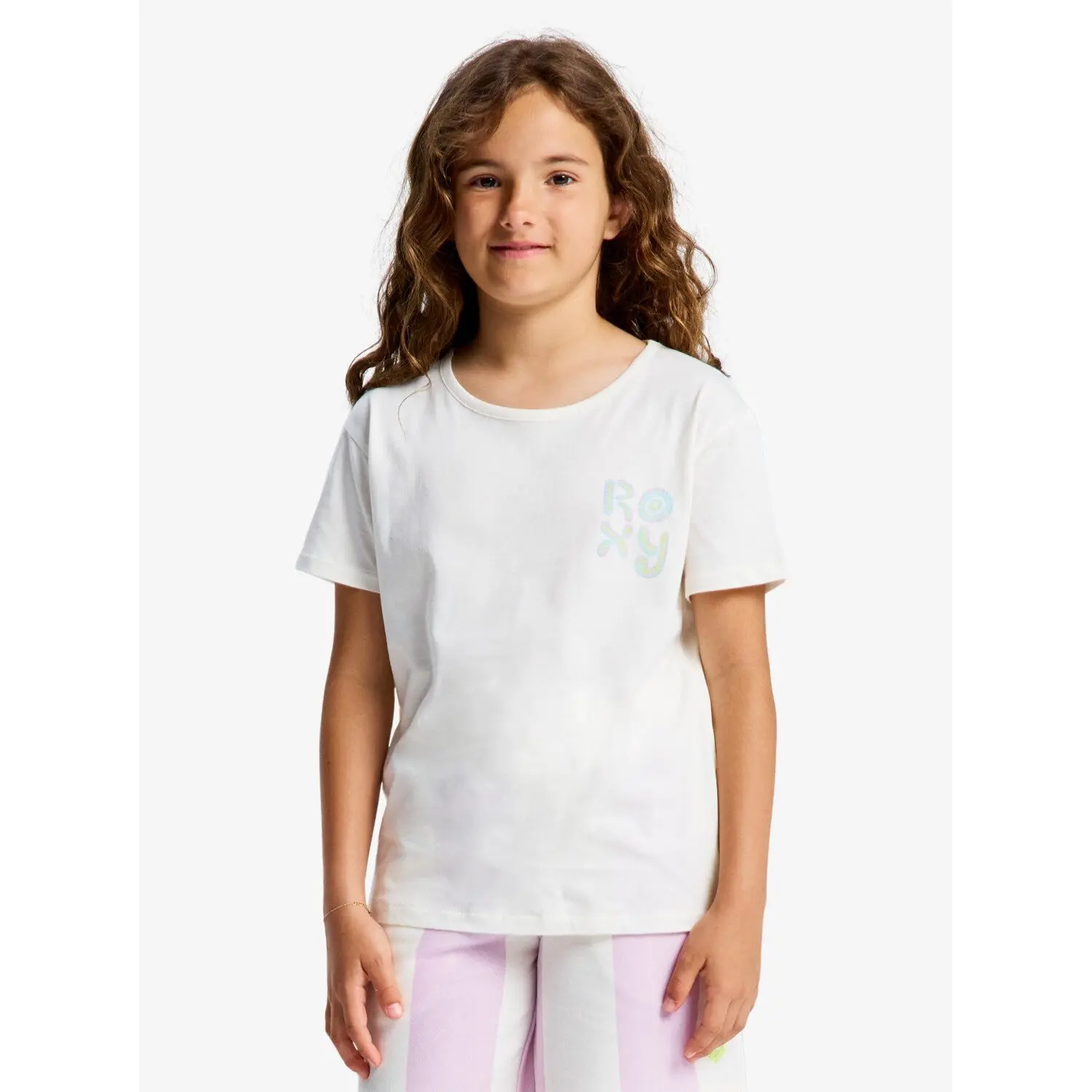 T-shirt en coton biologique fille Roxy Lilyregular Night Vintage