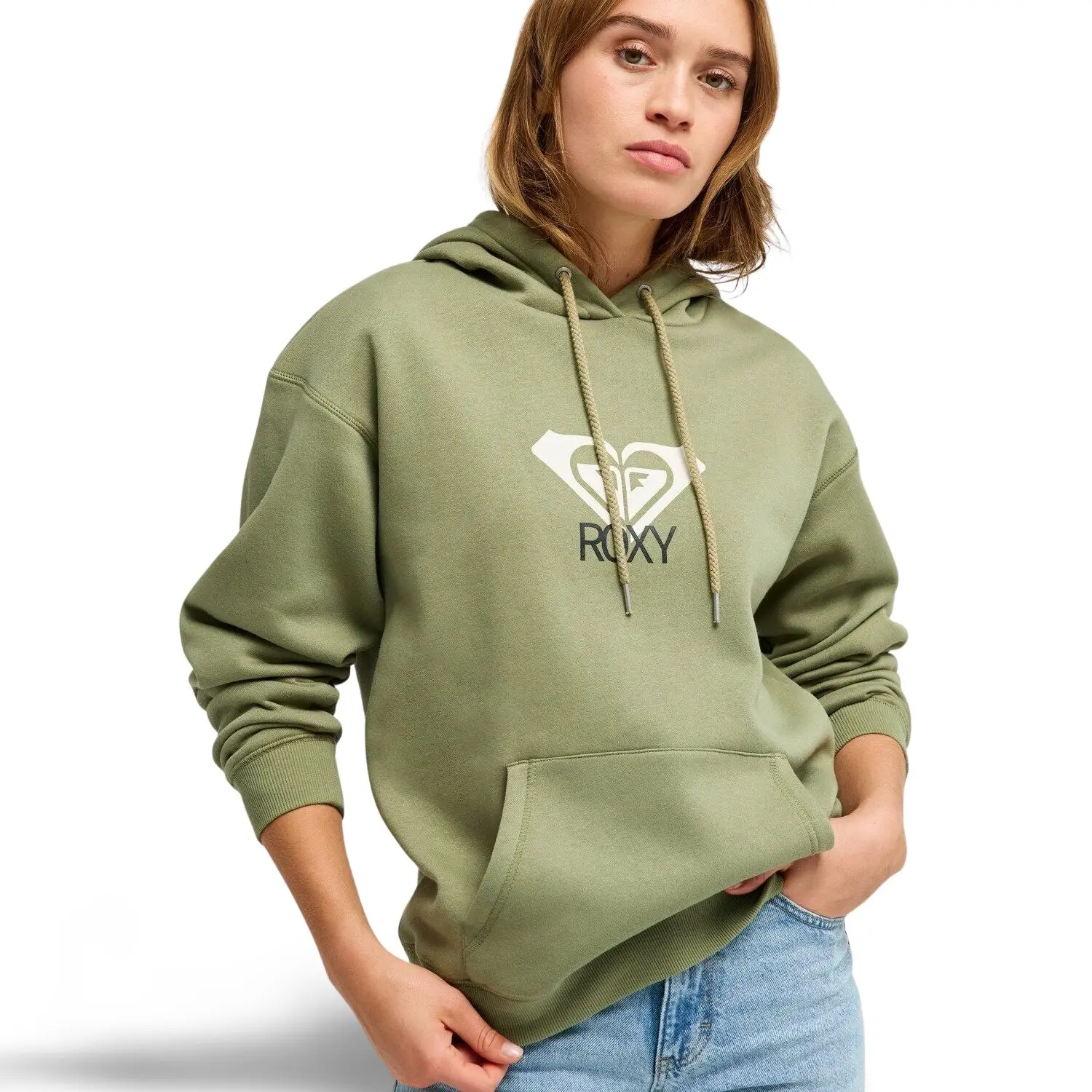 Dames Hoodie Roxy Surf Stoked Brushed Art