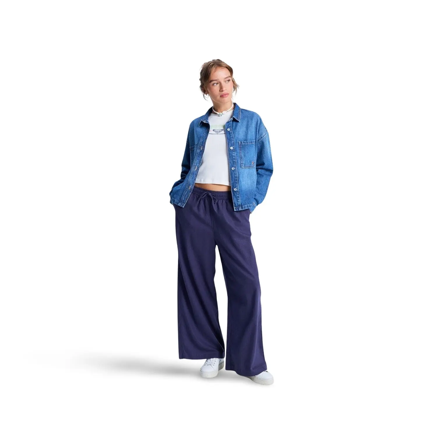 Pantaloni comodi donna Roxy Lekeitio Break Mid