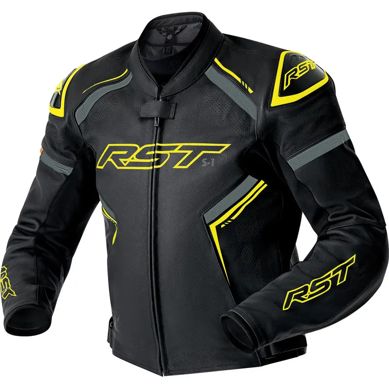 Giacca in pelle da moto RST S1 D3O