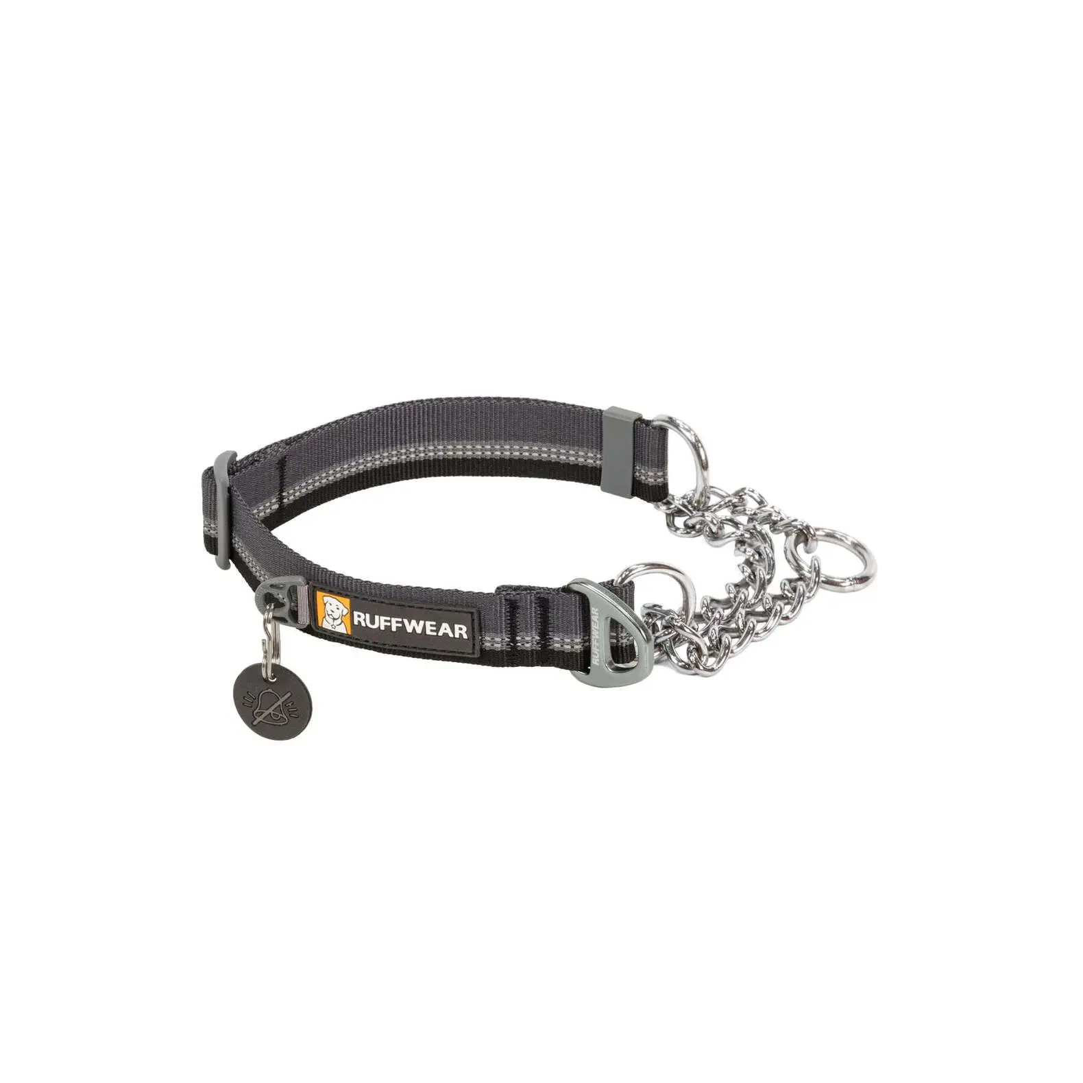 RuffWear Chain Reaction Dog Collar - Basalt Gray - Medium 14-20"