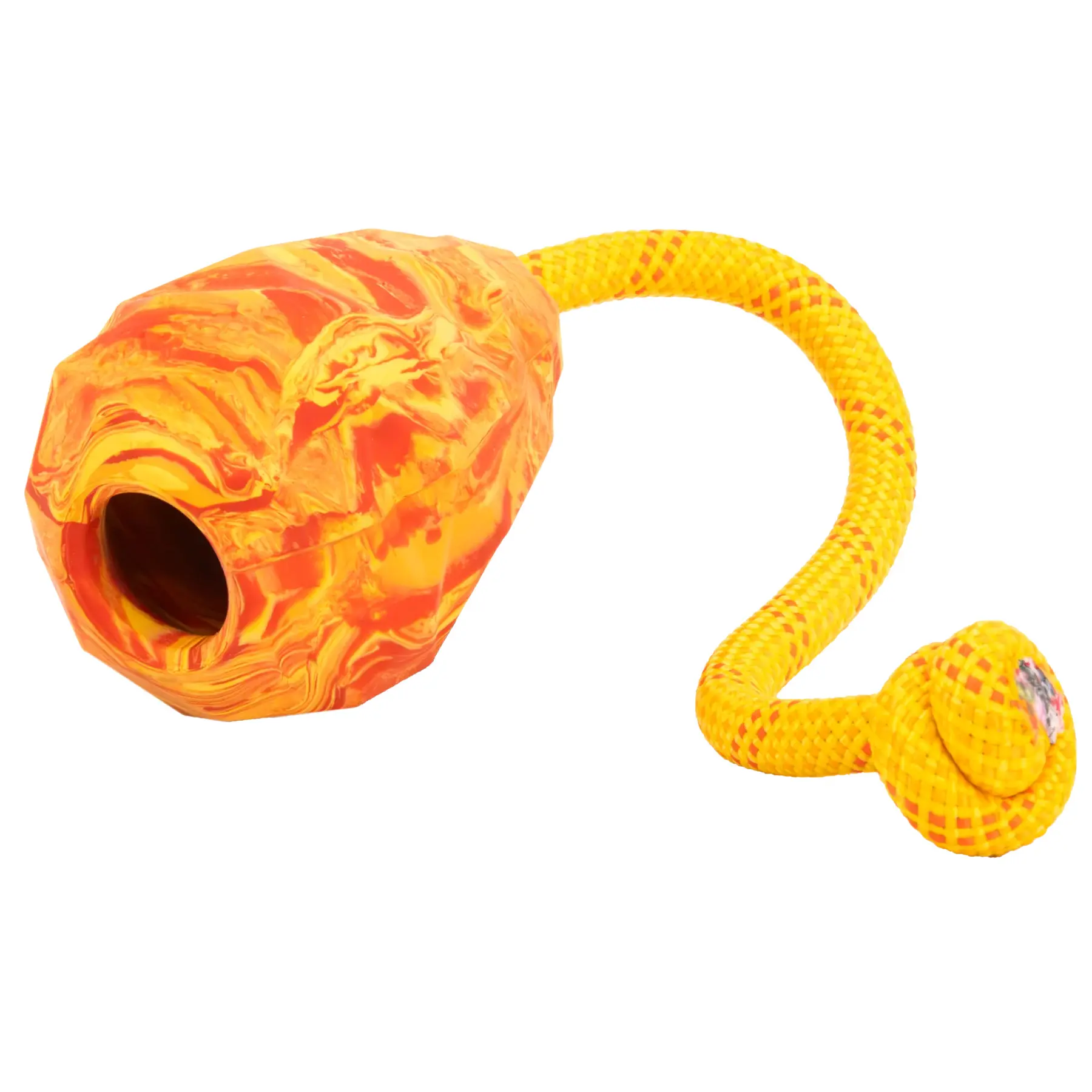 RuffWear Huck-a-Cone Interactive Natural Rubber Dog Toy - Salamander Orange - One Size