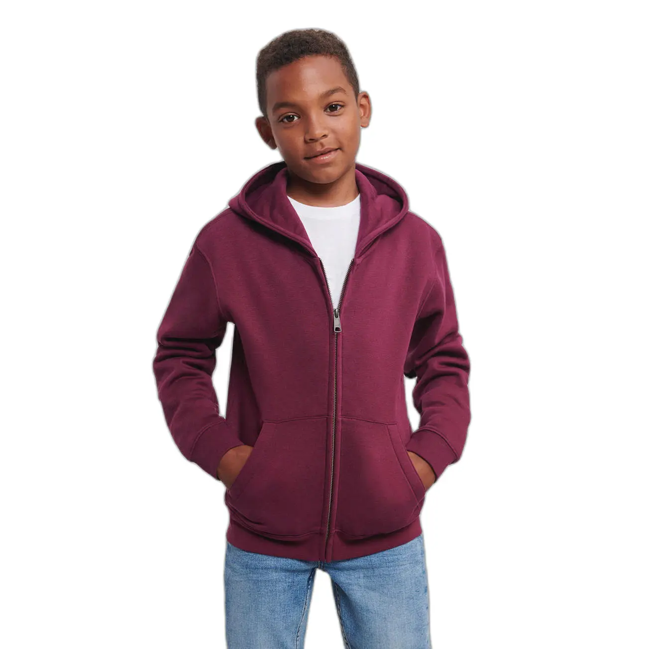 Kinder-Hoodie und Reißverschluss Russell Athletic Authentic