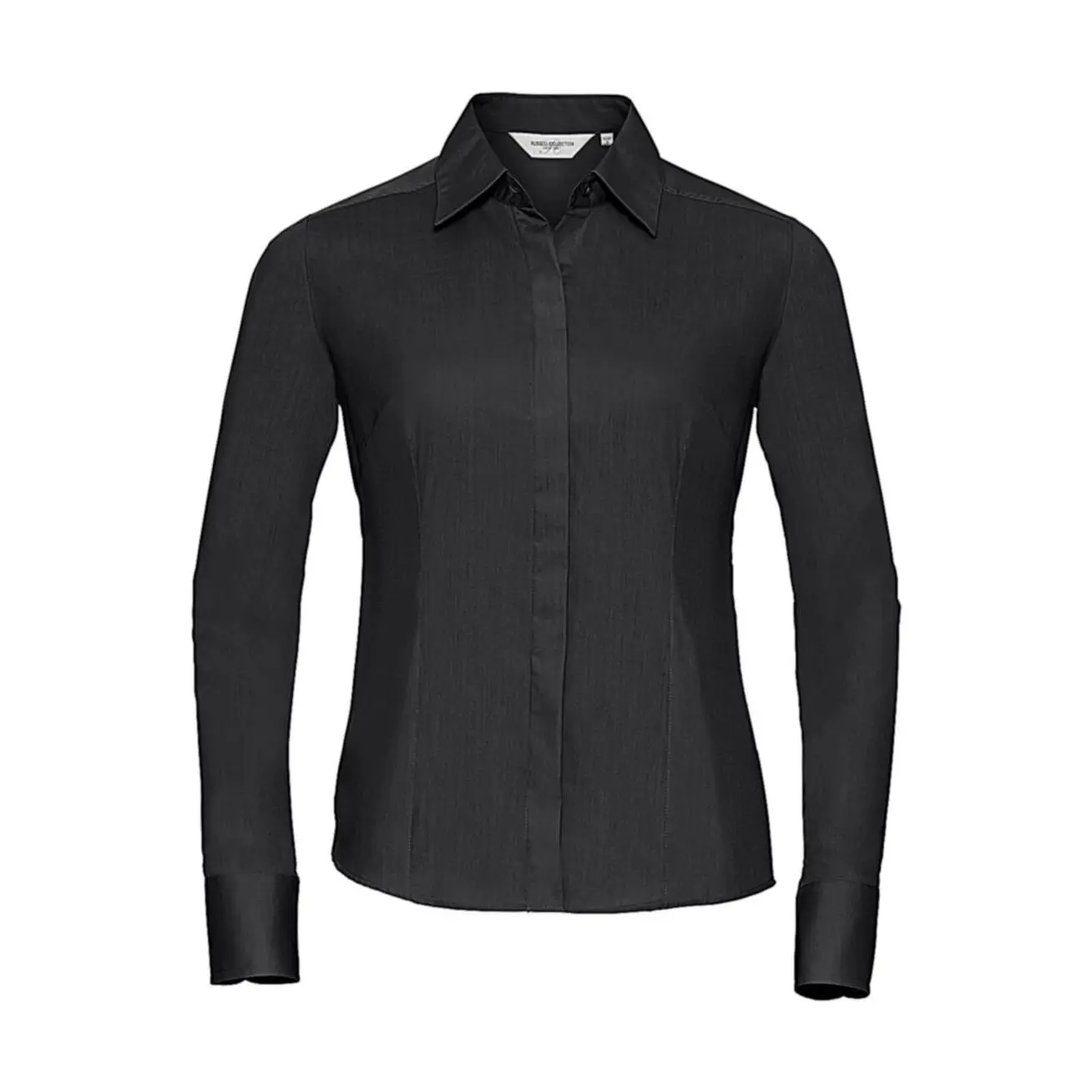 Langarmshirt Damen Russell Athletic Fitted Poplin