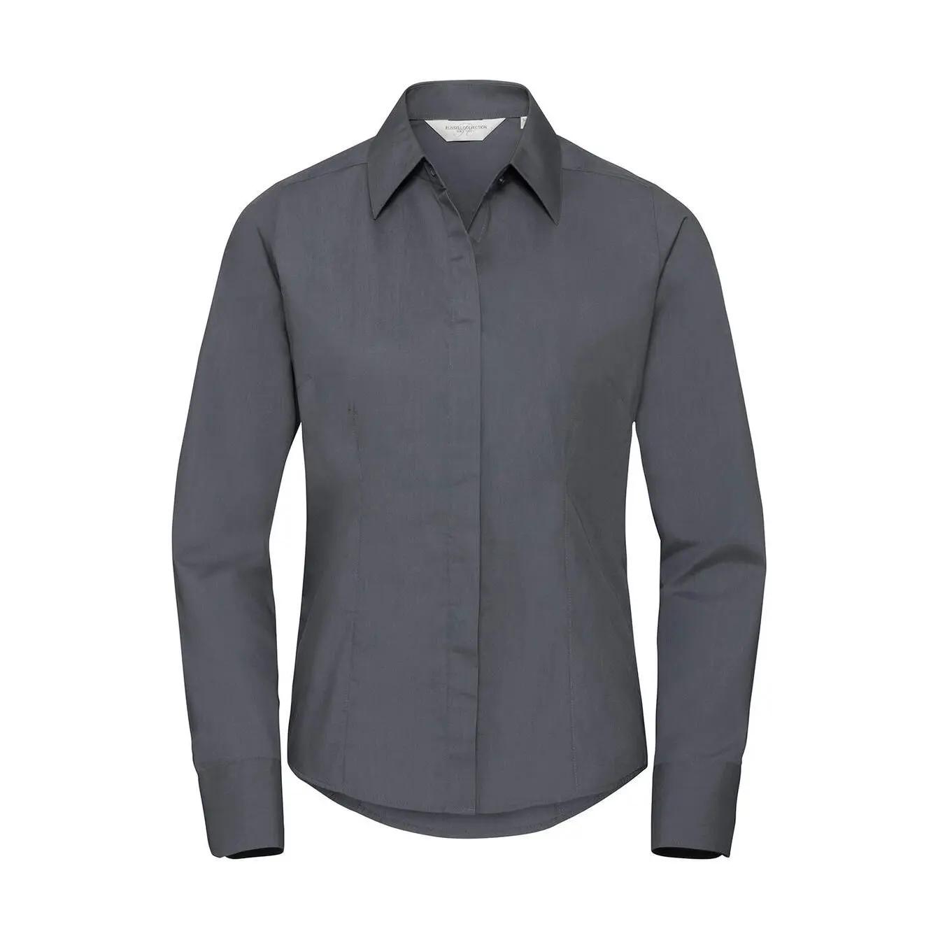 Langarmshirt Damen Russell Athletic Fitted Poplin