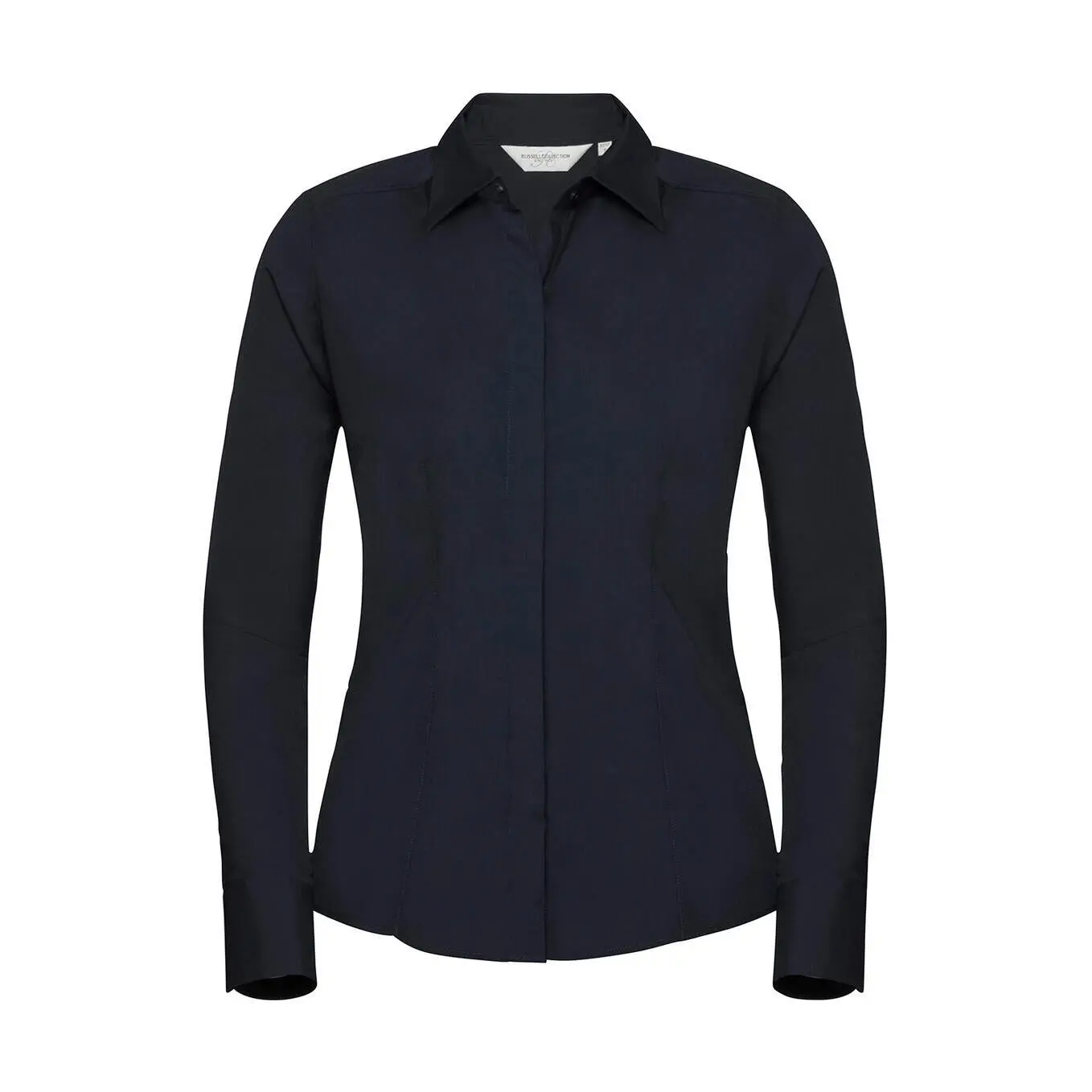 Langarmshirt Damen Russell Athletic Fitted Poplin