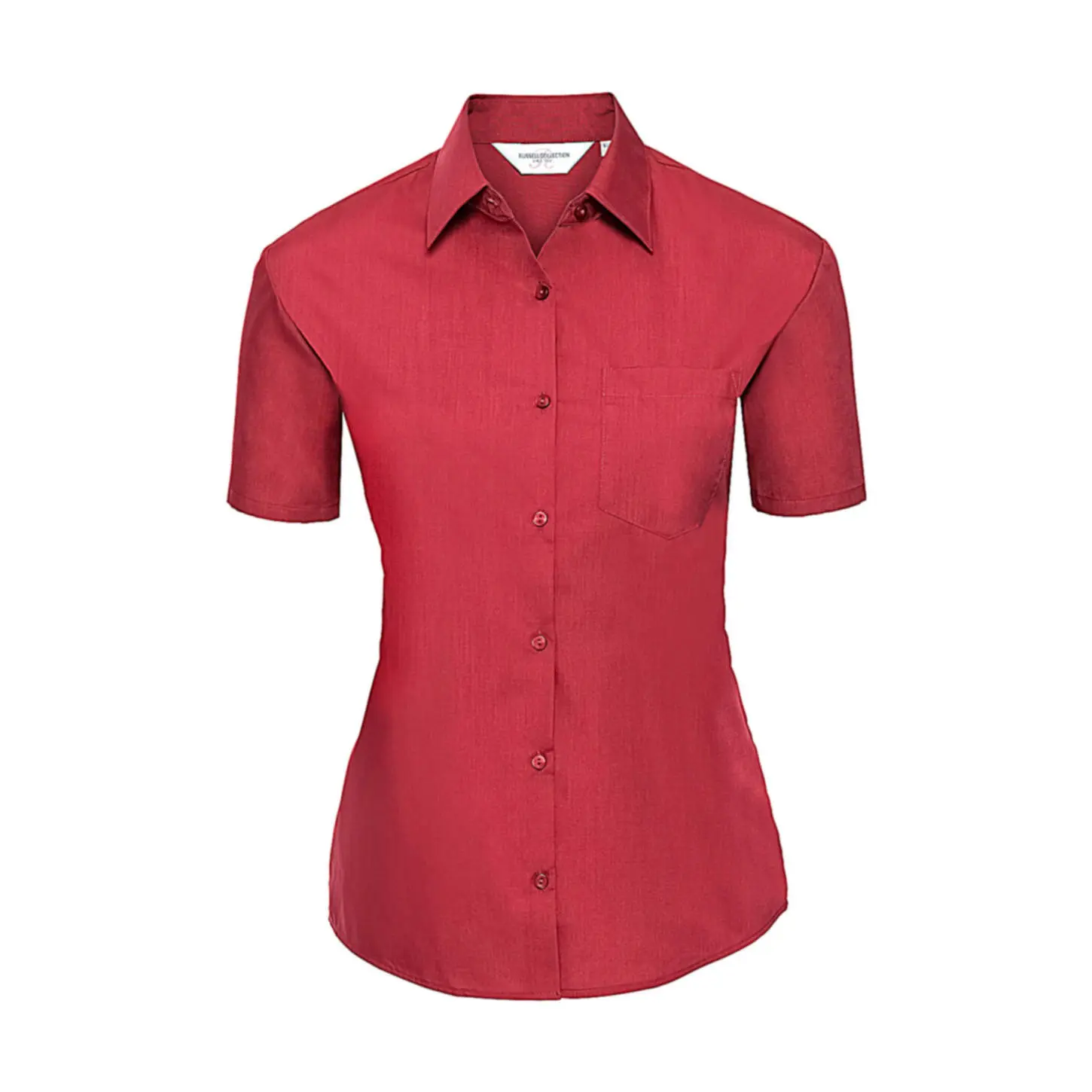 Camicia a maniche corte in popeline donna Russell Athletic