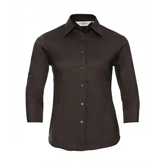Damenbluse mit 3/4-Ärmeln Russell Athletic Easy Care