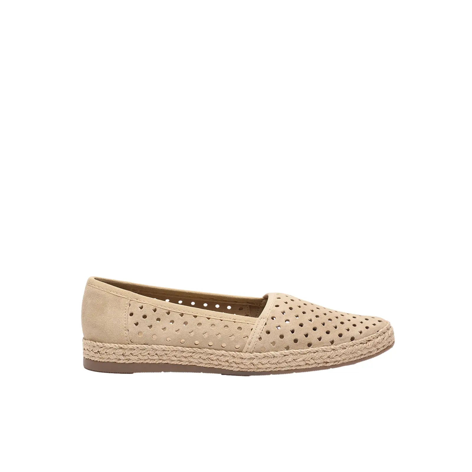 Damen Perforierte Wildleder Espadrilles Ryłko Dina