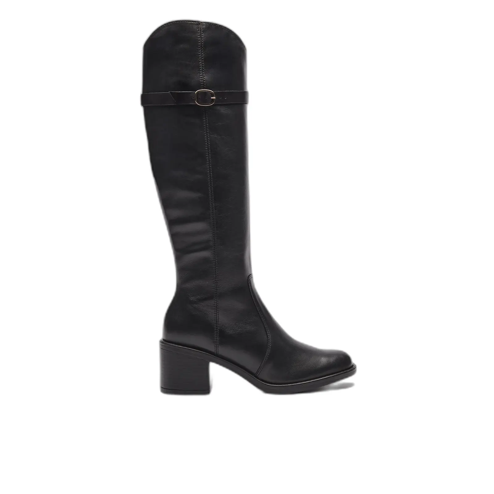 Stivali in pelle pieno fiore donna