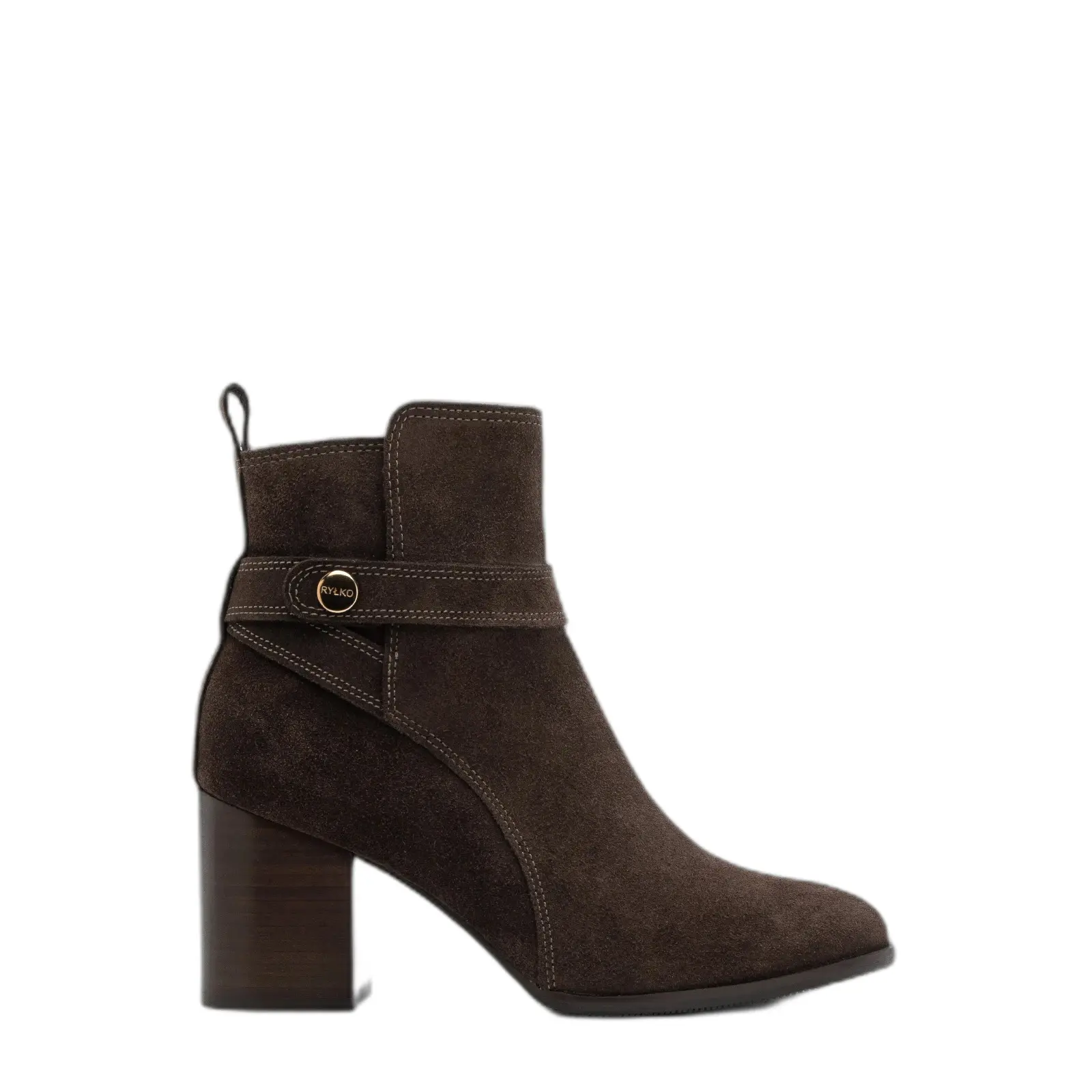 Damen Stiefeletten aus Wildleder mit Absatz Ryłko Gianna