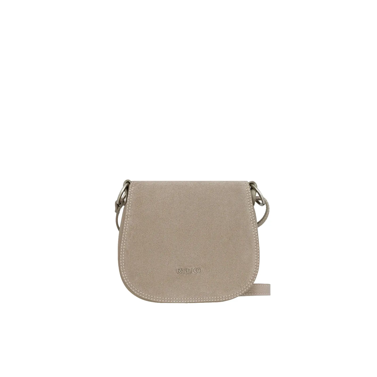 Ryłko Women's Beige Leather And Suede Shoulder Bag
