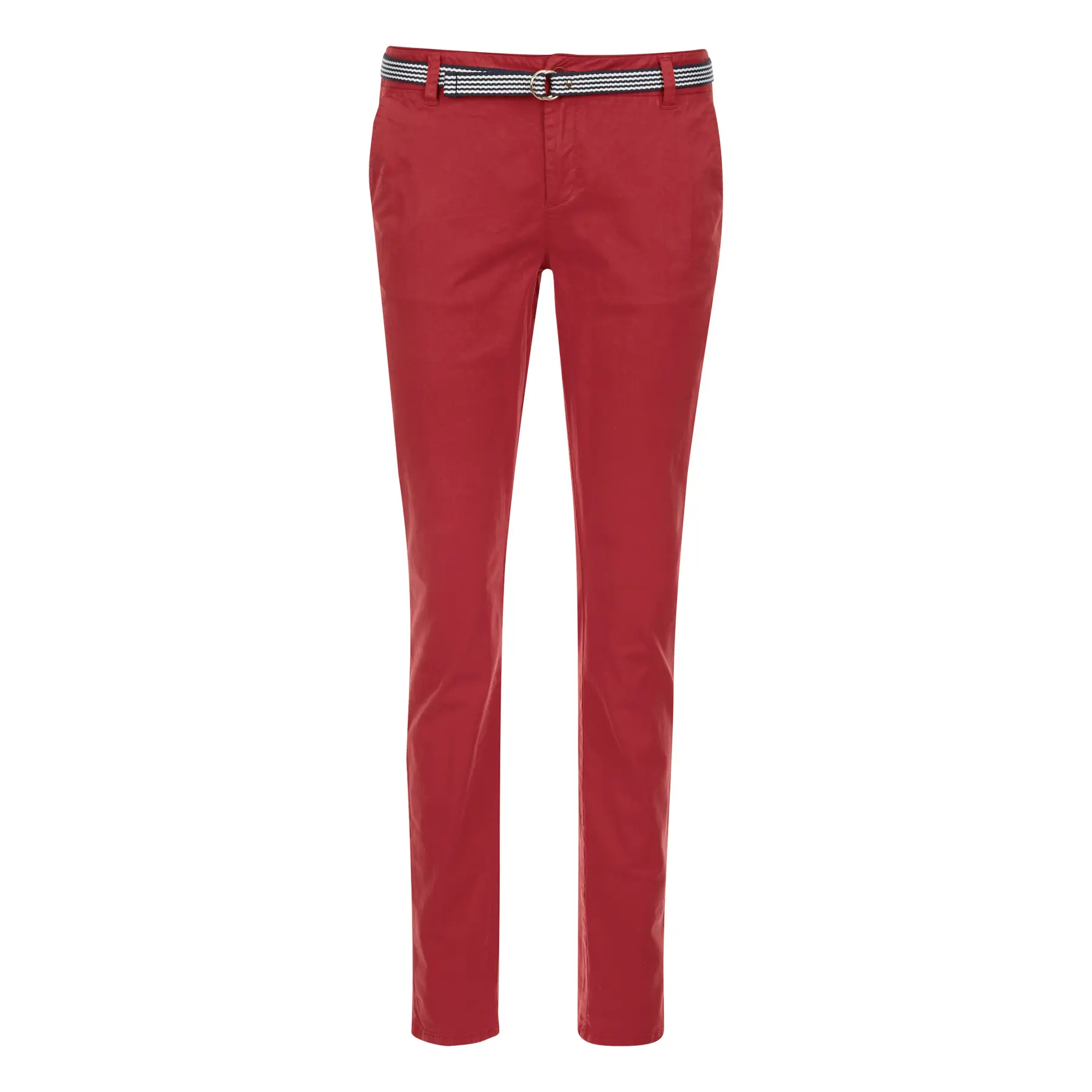 Pantaloni chino in satin di cotone donna