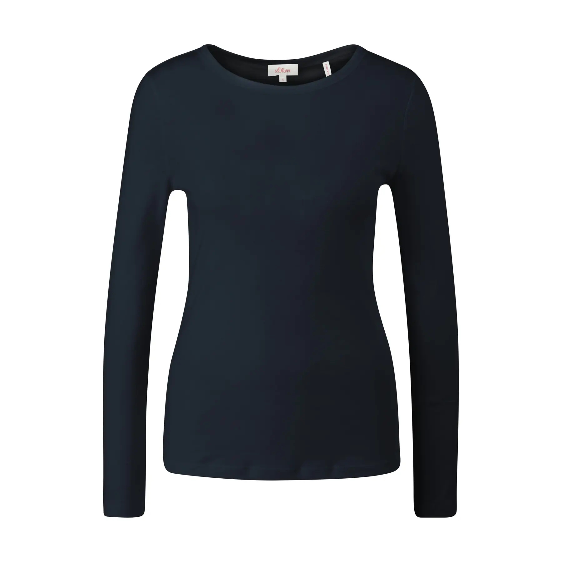 Katoenen dames-T-shirt met lange mouwen s.Oliver