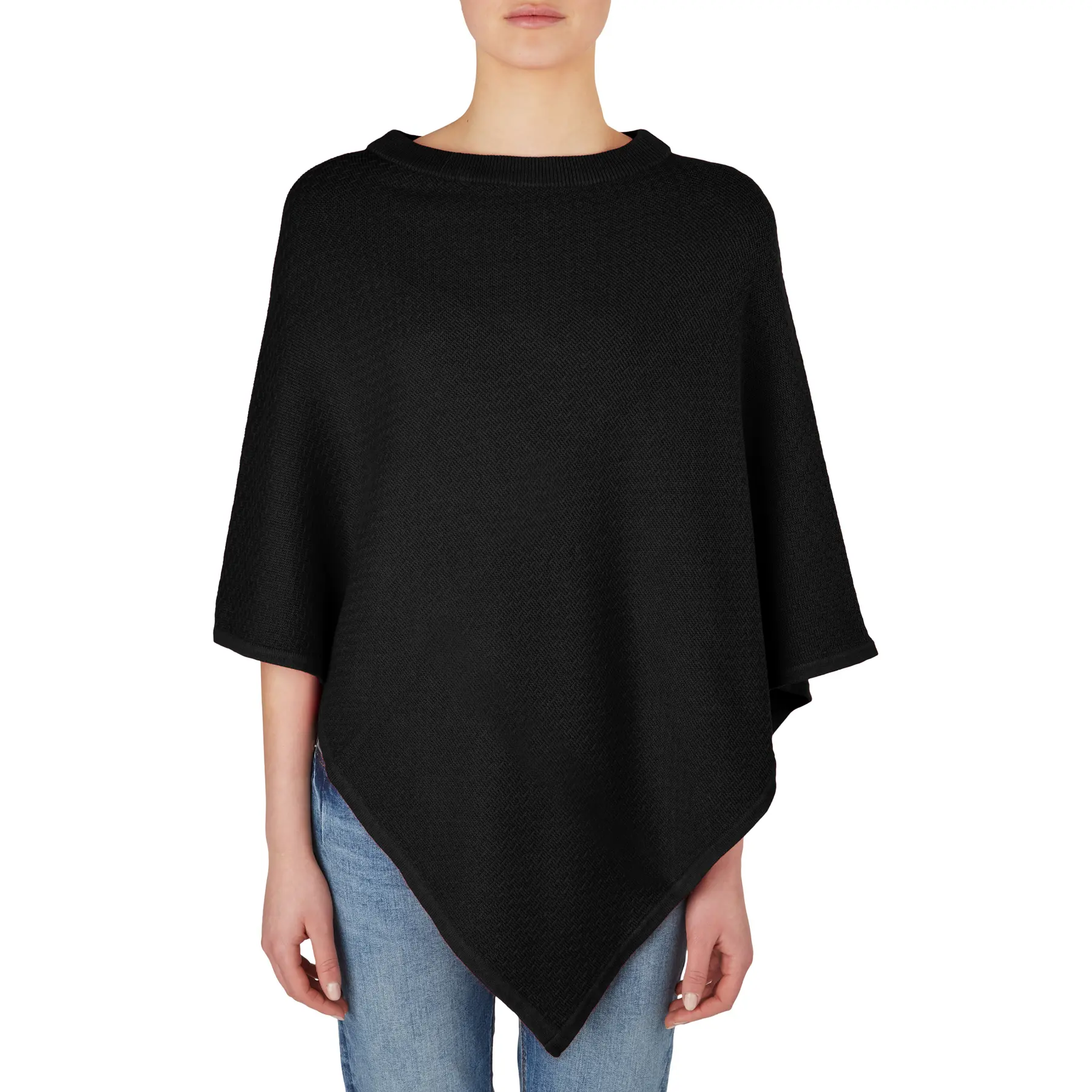 Poncho con spalle scese in cotone misto donna s.Oliver