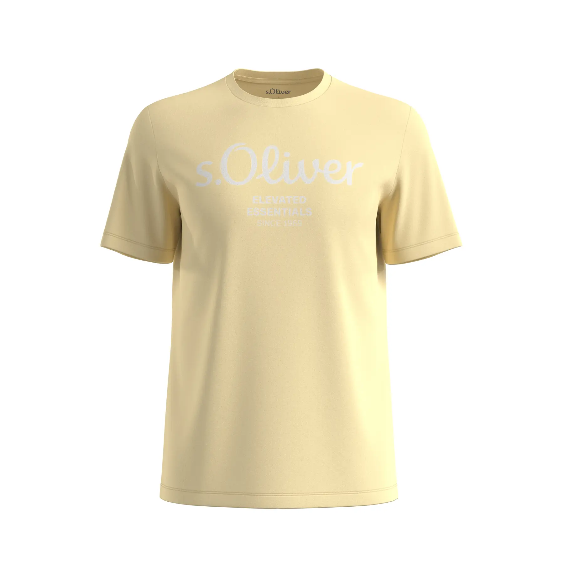 T-shirt in cotone con stampa logo s.Oliver