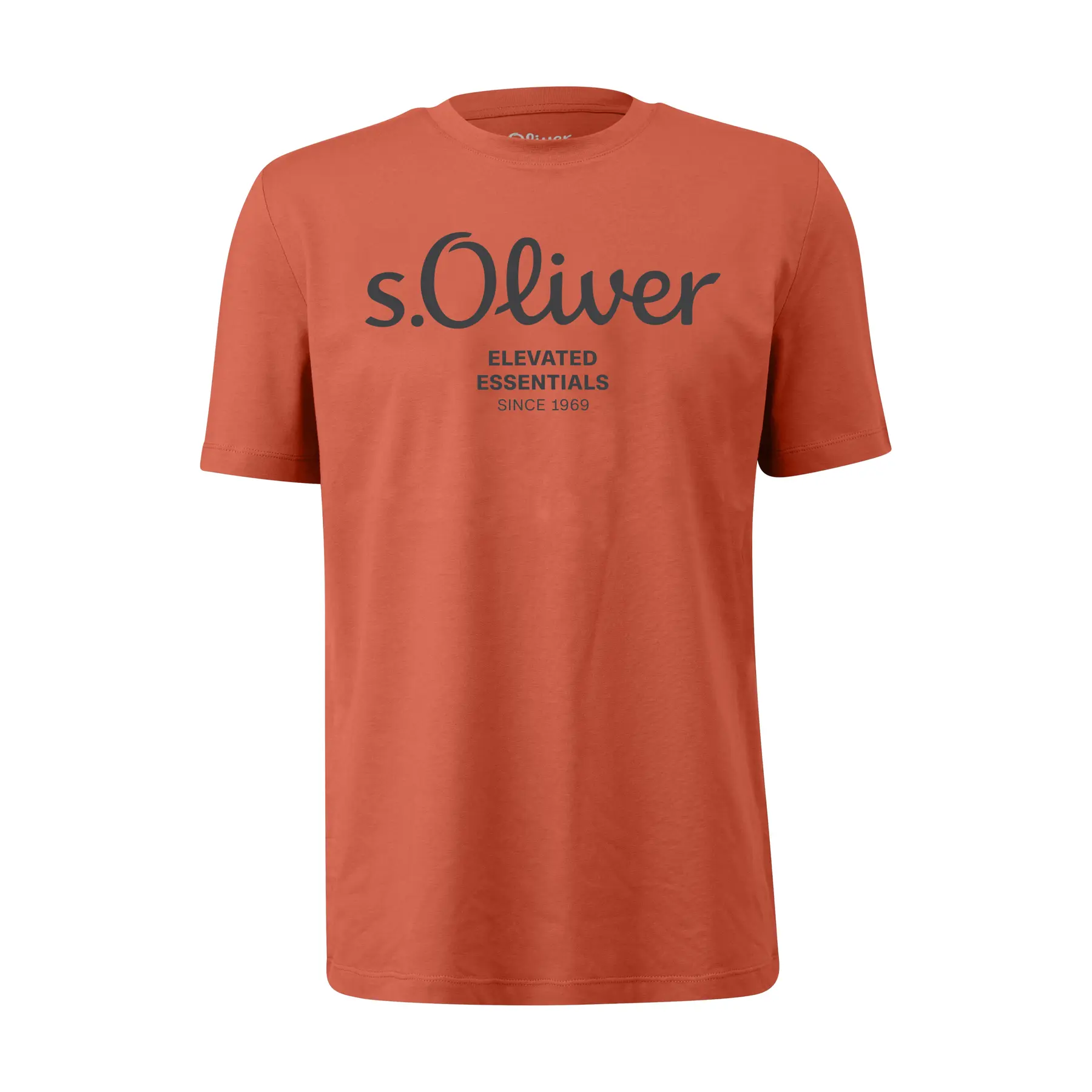 T-shirt in cotone con stampa logo s.Oliver