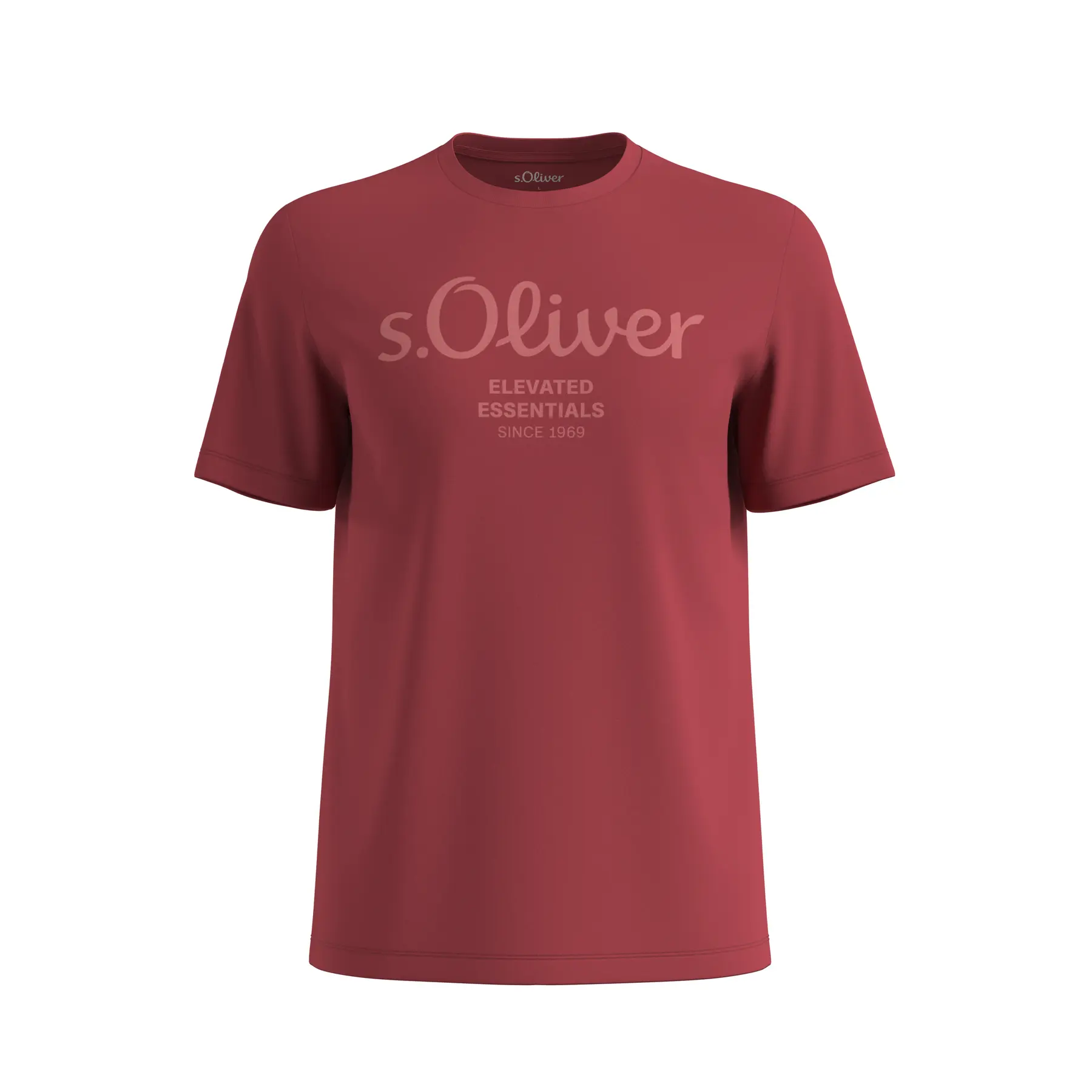T-shirt in cotone con stampa logo s.Oliver
