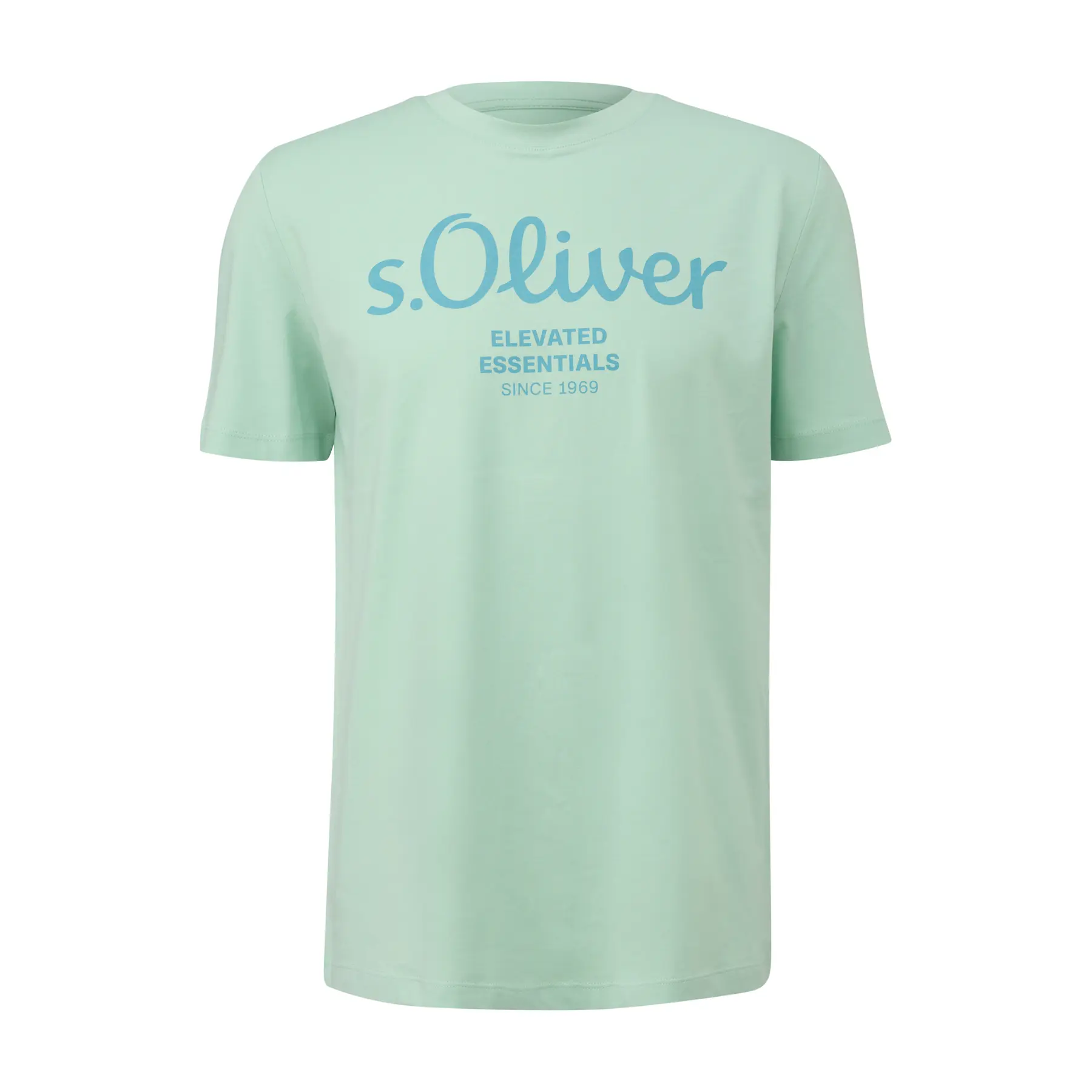 T-shirt in cotone con stampa logo s.Oliver