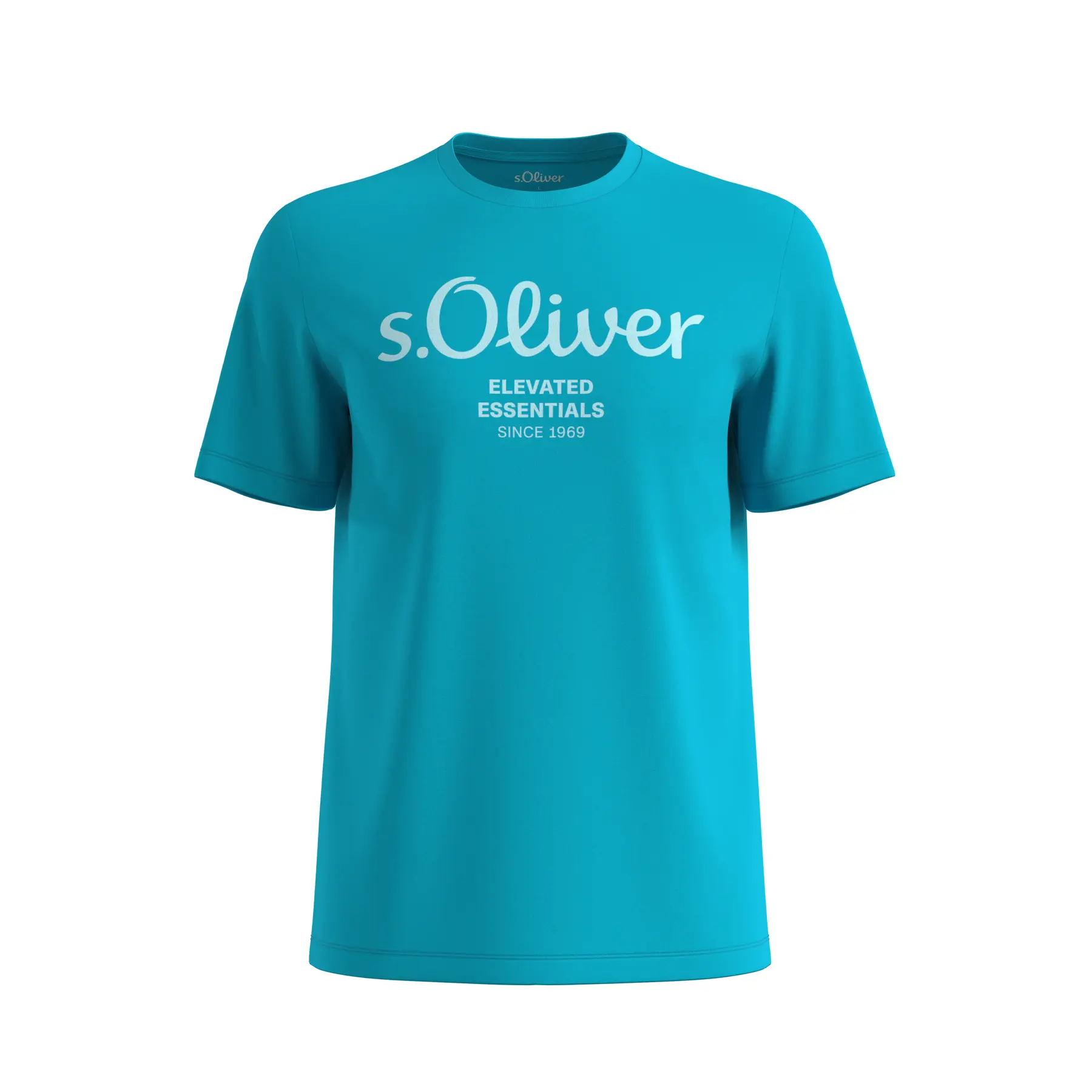 T-shirt in cotone con stampa logo s.Oliver