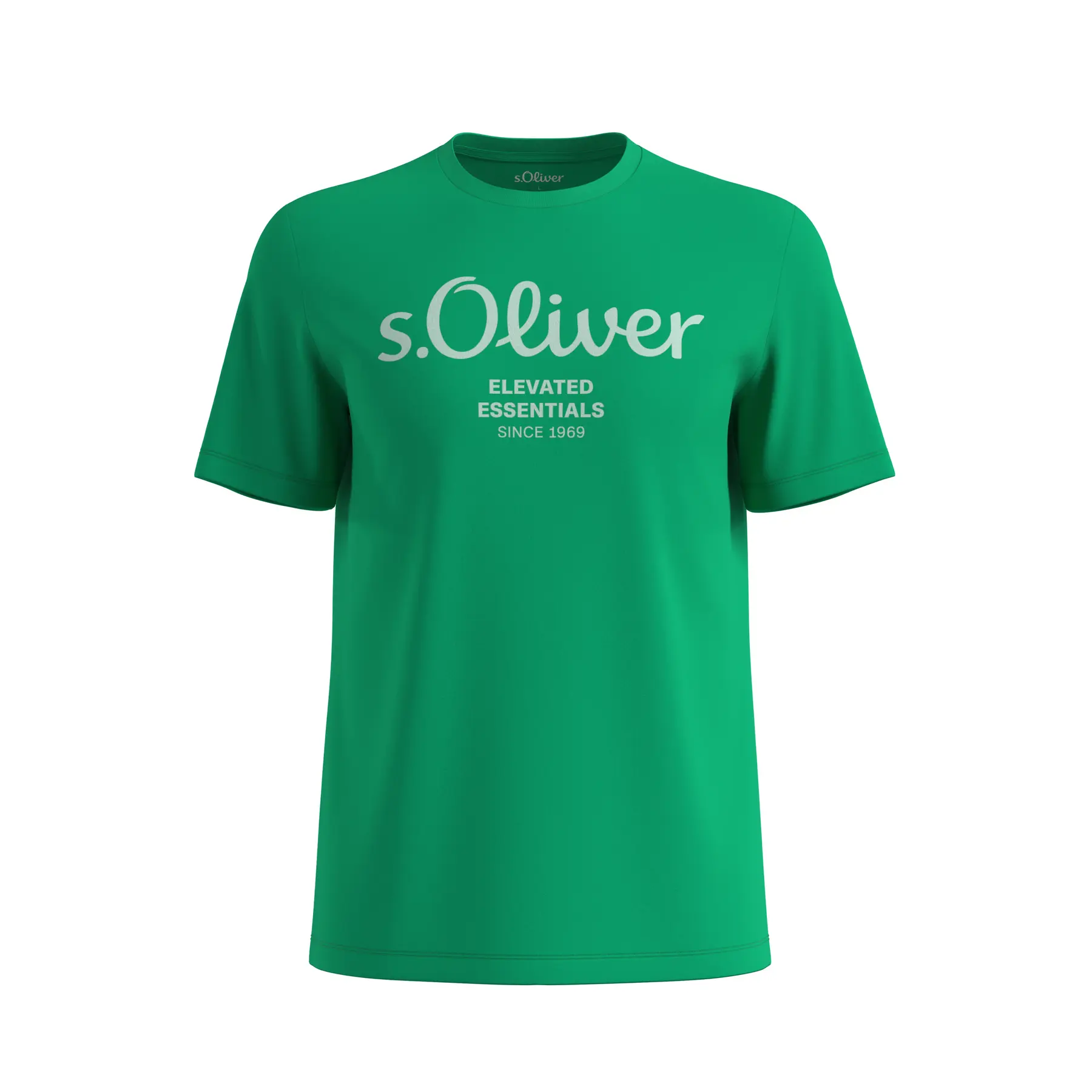 T-shirt in cotone con stampa logo s.Oliver