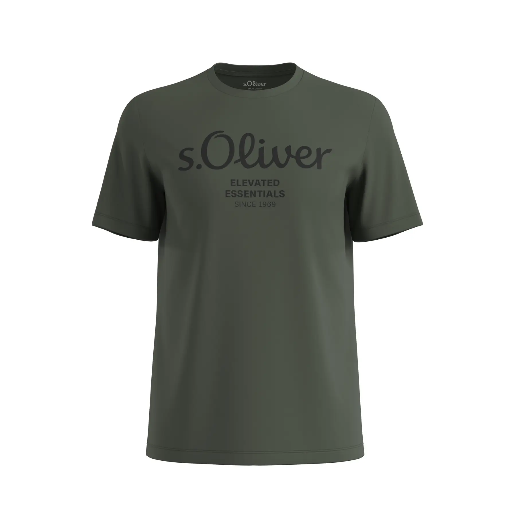 Katoenen T-shirt met logo-print s.Oliver