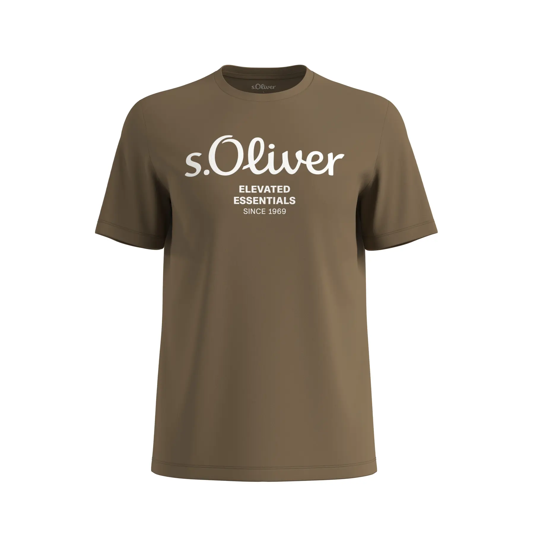 T-shirt in cotone con stampa logo s.Oliver