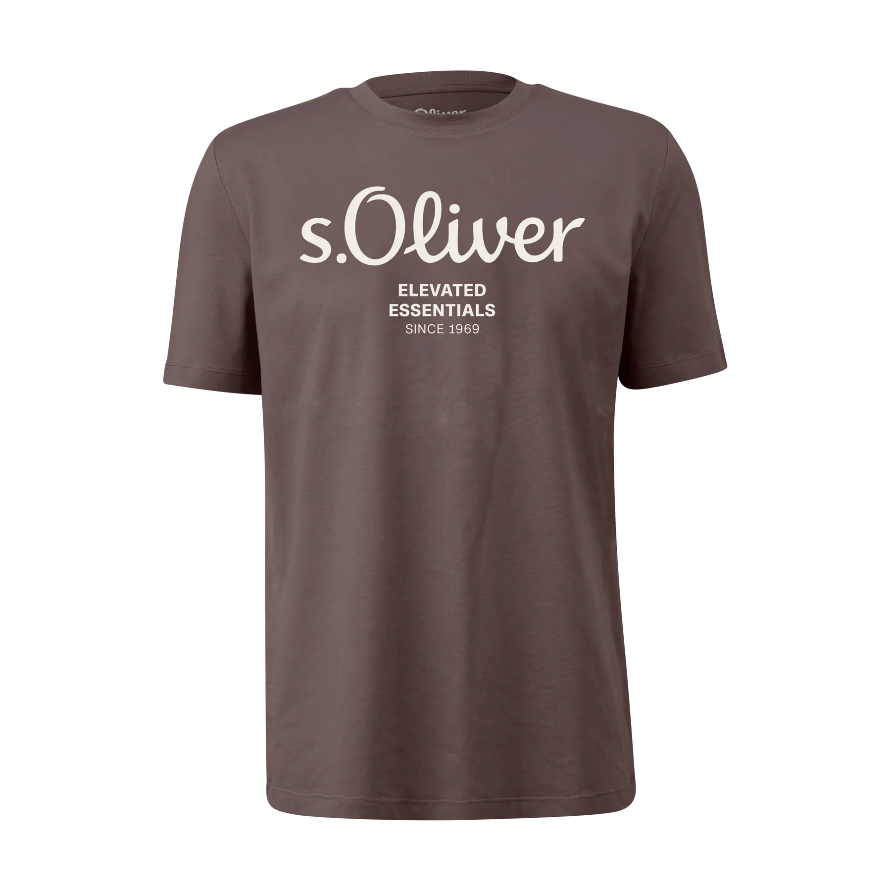T-shirt in cotone con stampa logo s.Oliver
