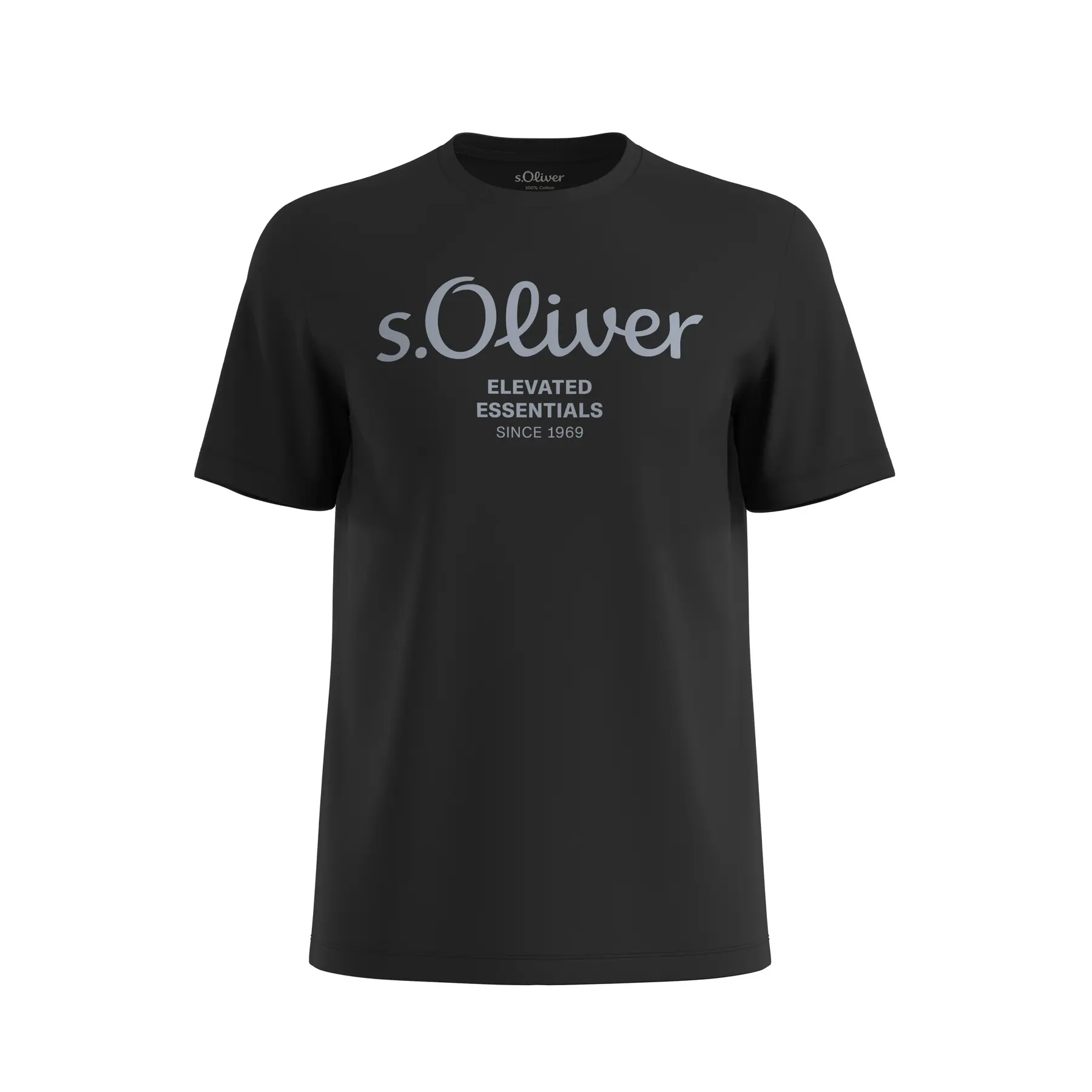 Katoenen T-shirt met logo-print s.Oliver