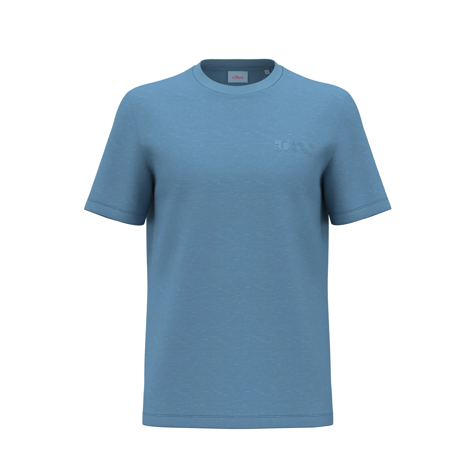 T-shirt in jersey con stampa etichetta s.Oliver