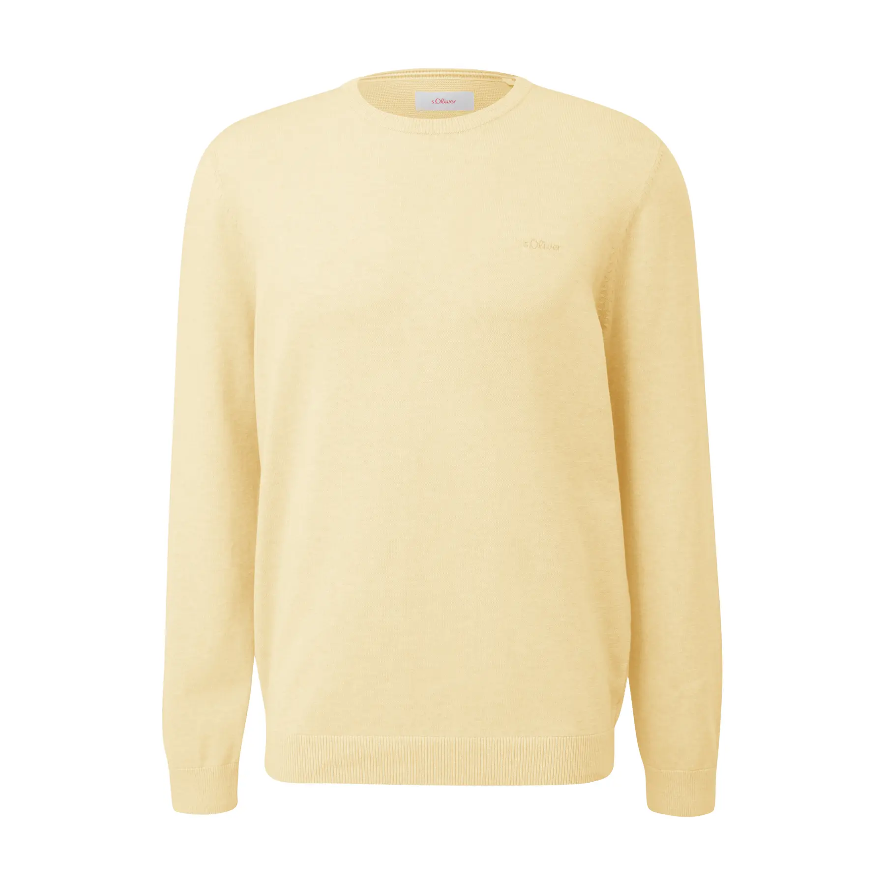 Felpa in cotone con logo ricamato s.Oliver