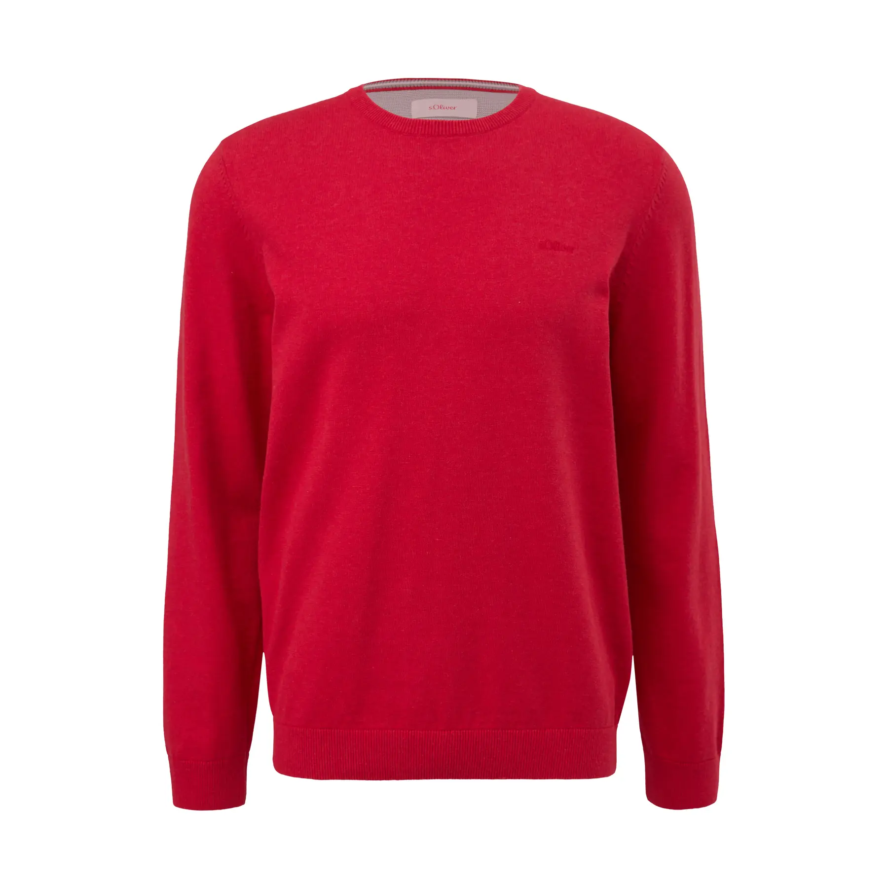 Felpa in cotone con logo ricamato s.Oliver