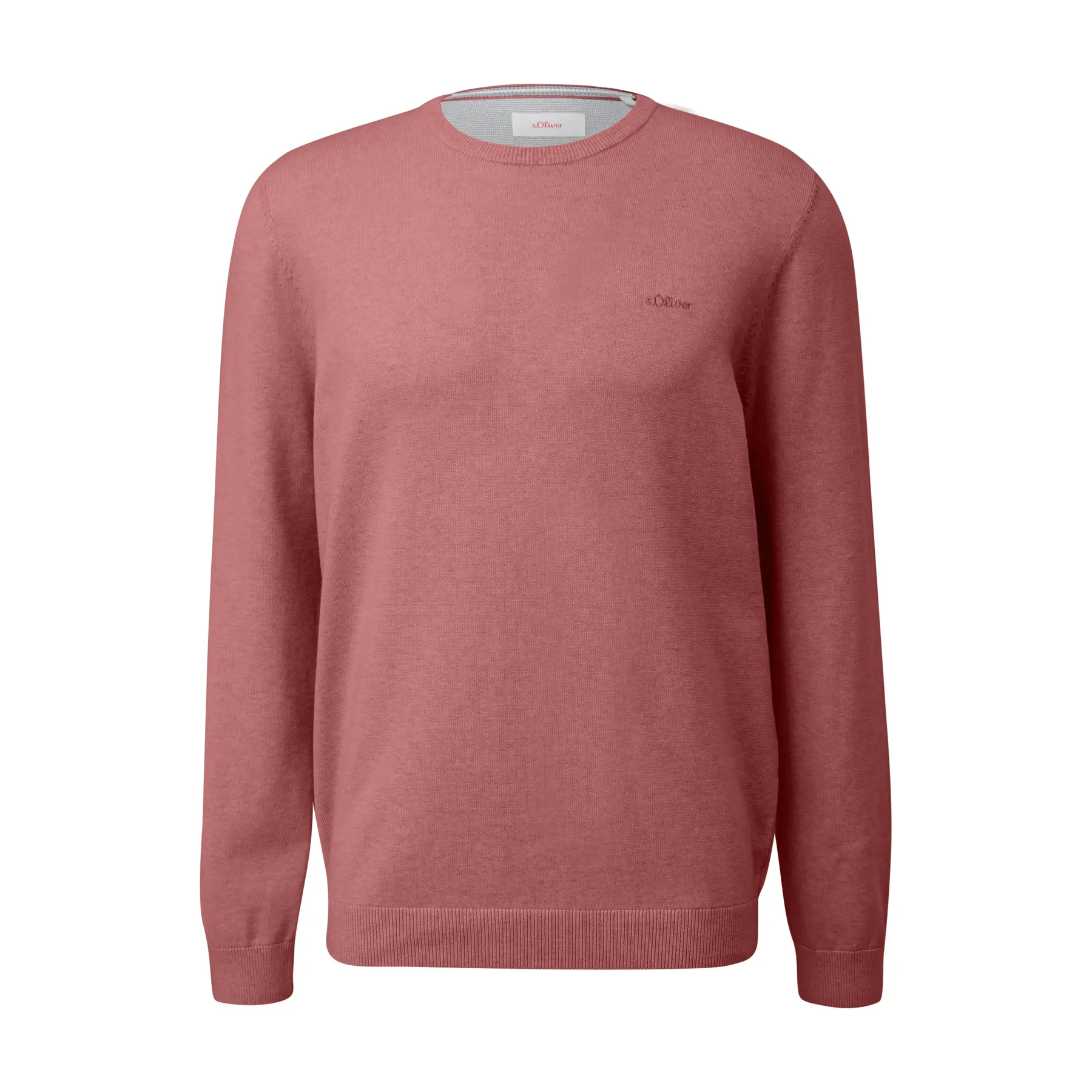 Felpa in cotone con logo ricamato s.Oliver