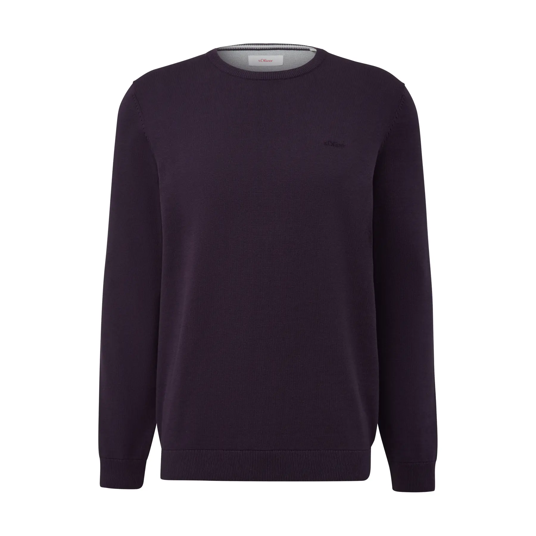 Felpa in cotone con logo ricamato s.Oliver