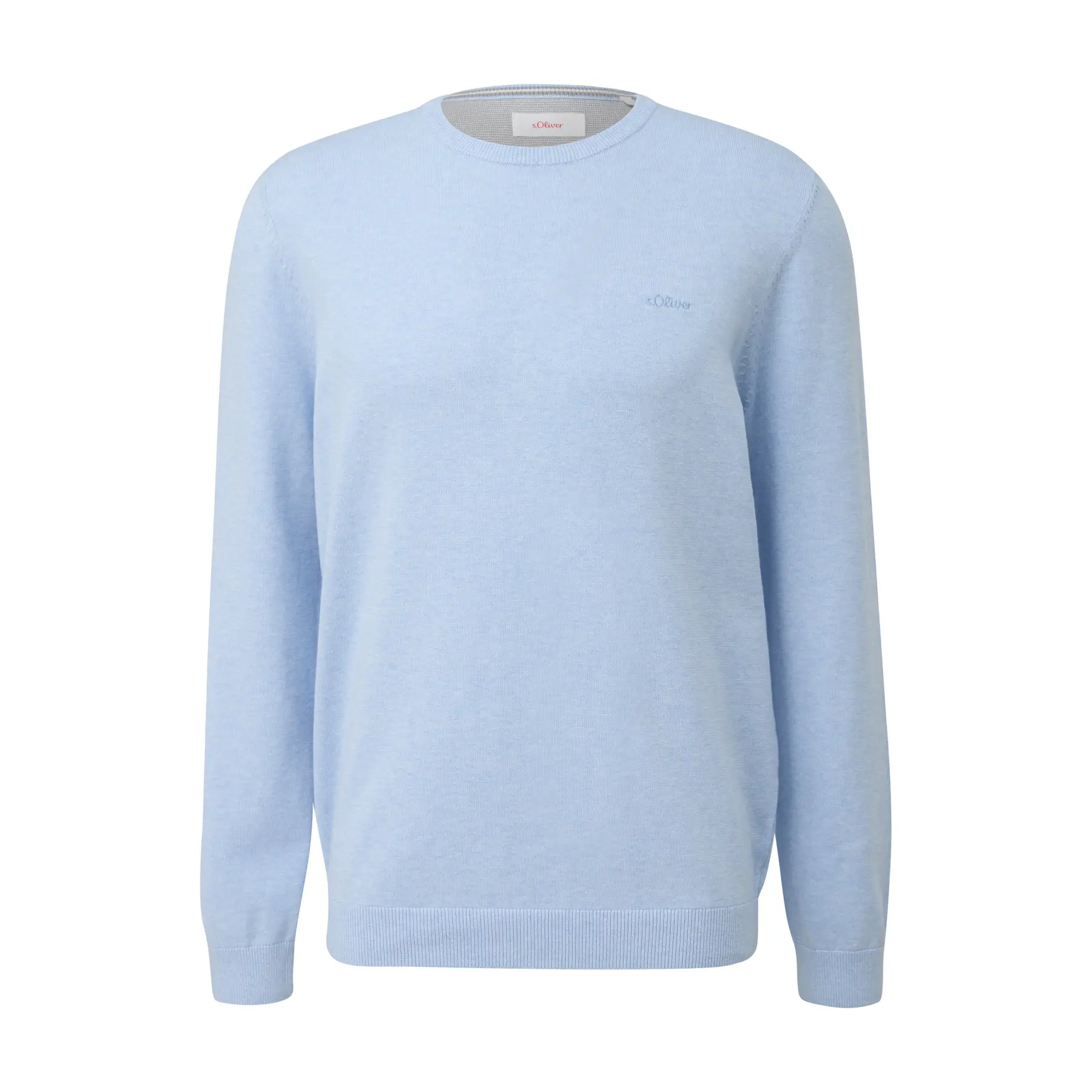 Felpa in cotone con logo ricamato s.Oliver