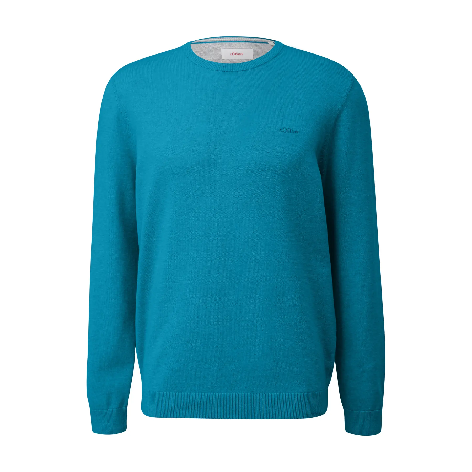 Felpa in cotone con logo ricamato s.Oliver