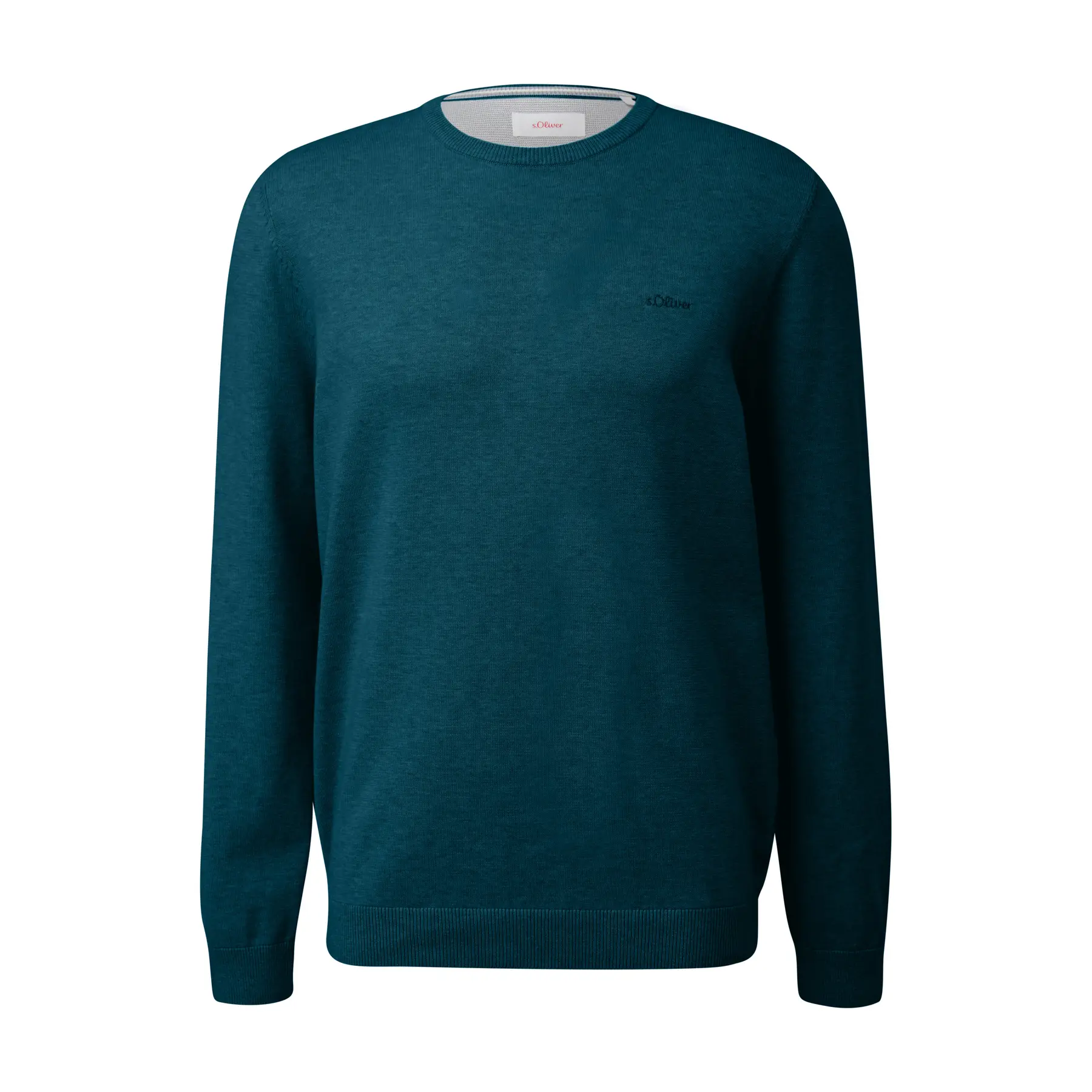 Felpa in cotone con logo ricamato s.Oliver
