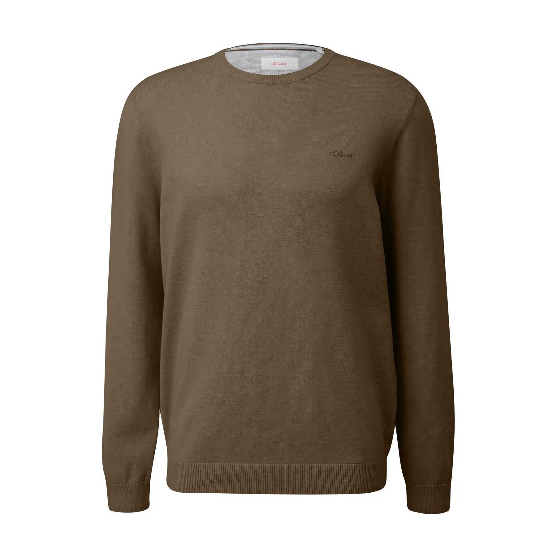 Felpa in cotone con logo ricamato s.Oliver