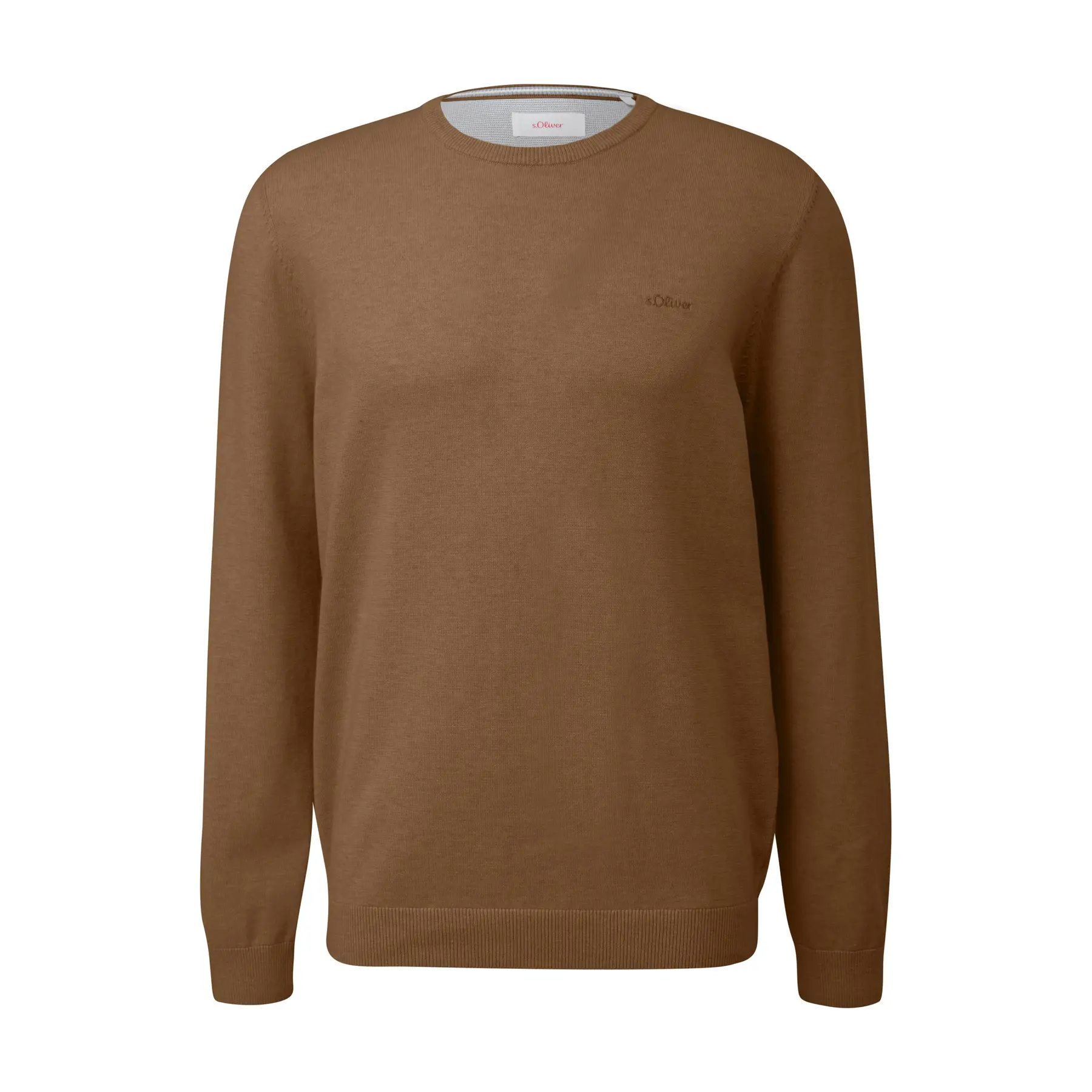Felpa in cotone con logo ricamato s.Oliver