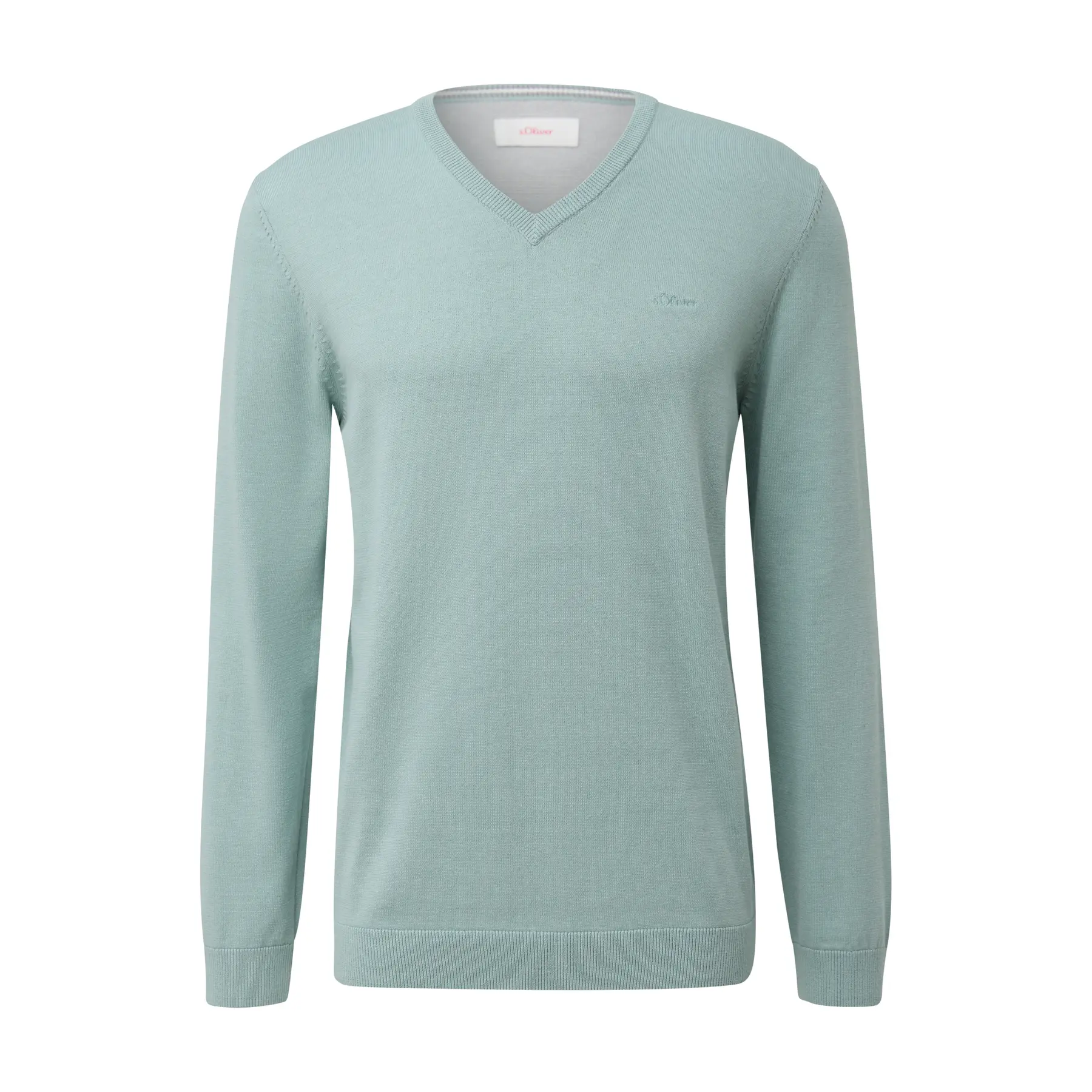 Maglione in maglia con logo ricamato s.Oliver