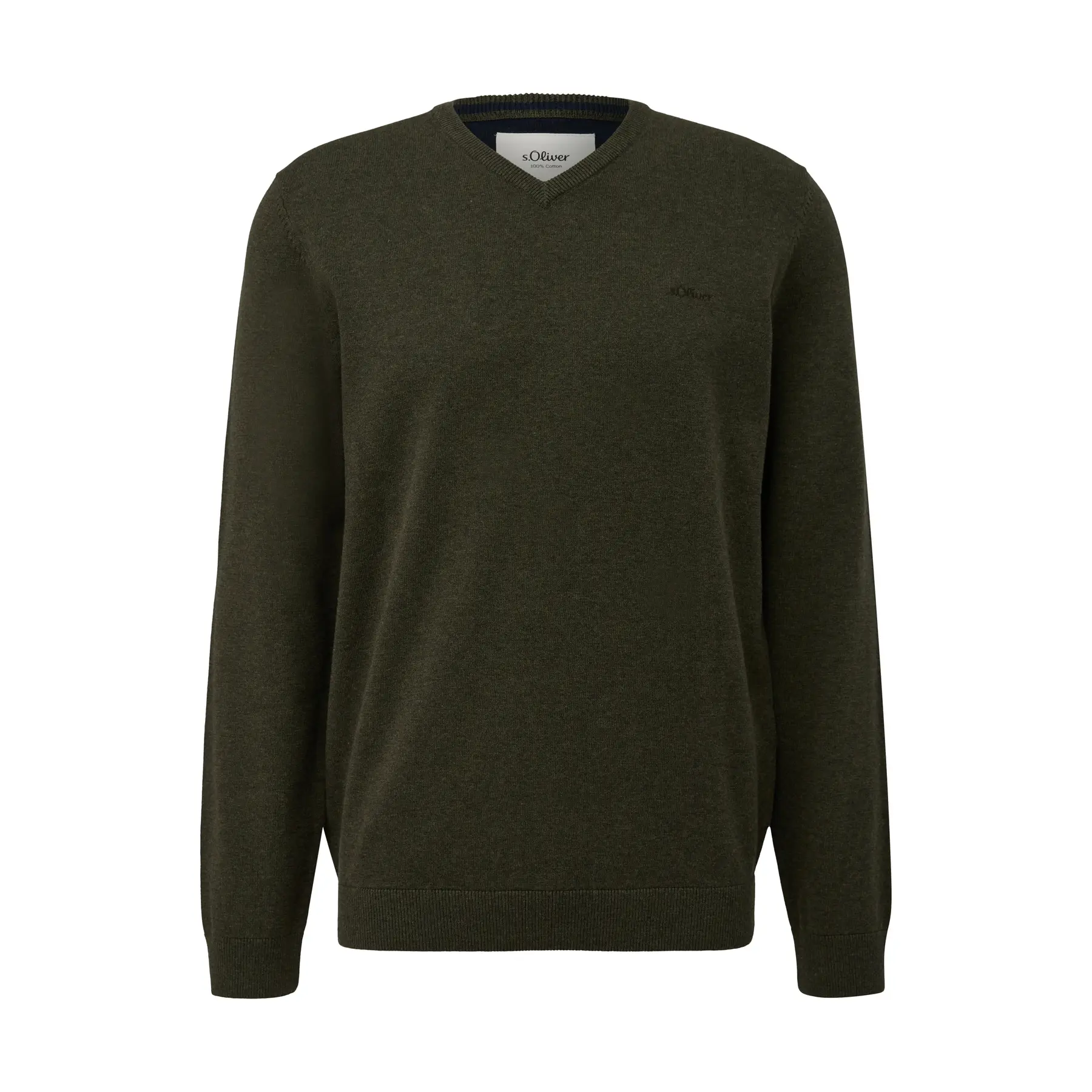 Maglione in maglia con logo ricamato s.Oliver