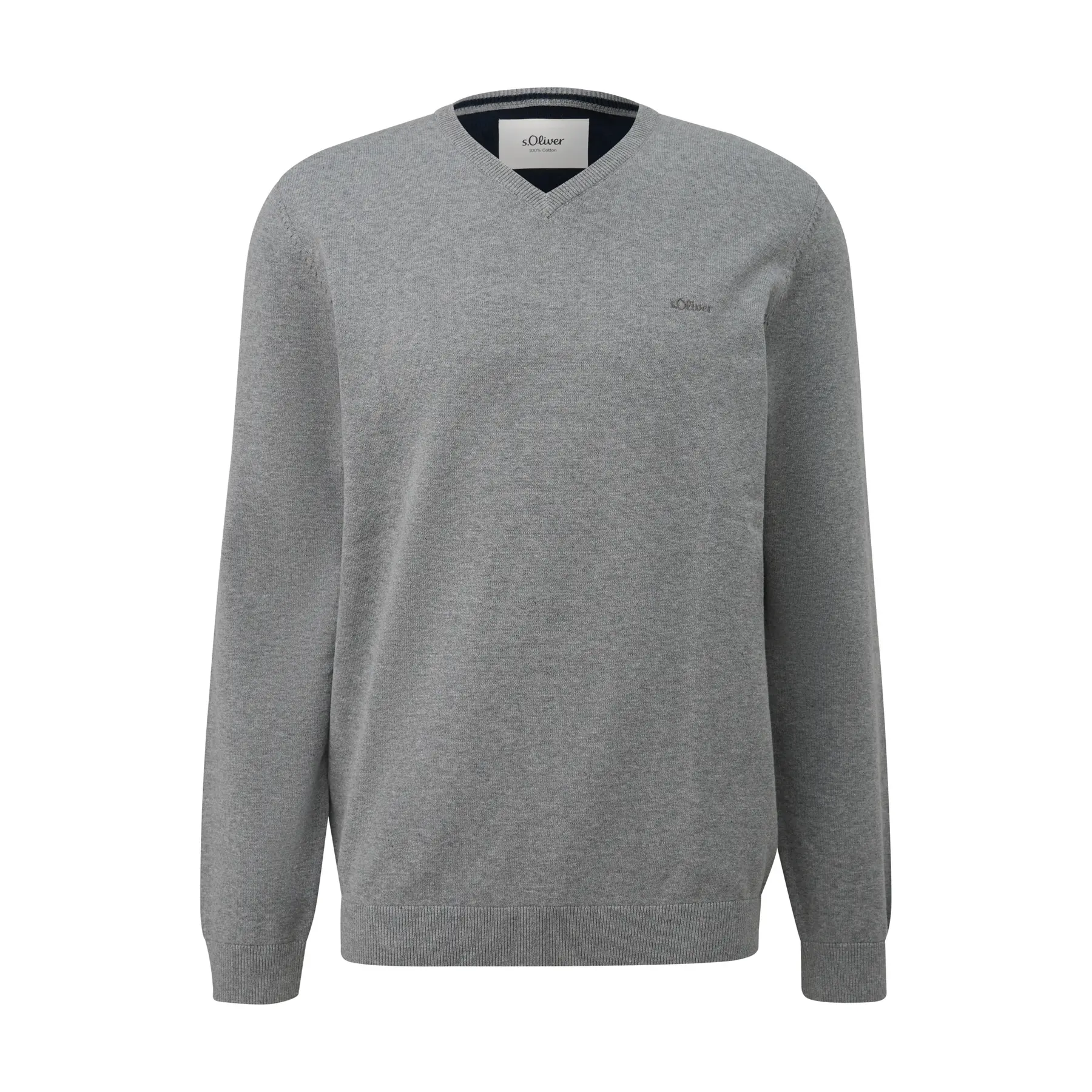 Maglione in maglia con logo ricamato s.Oliver
