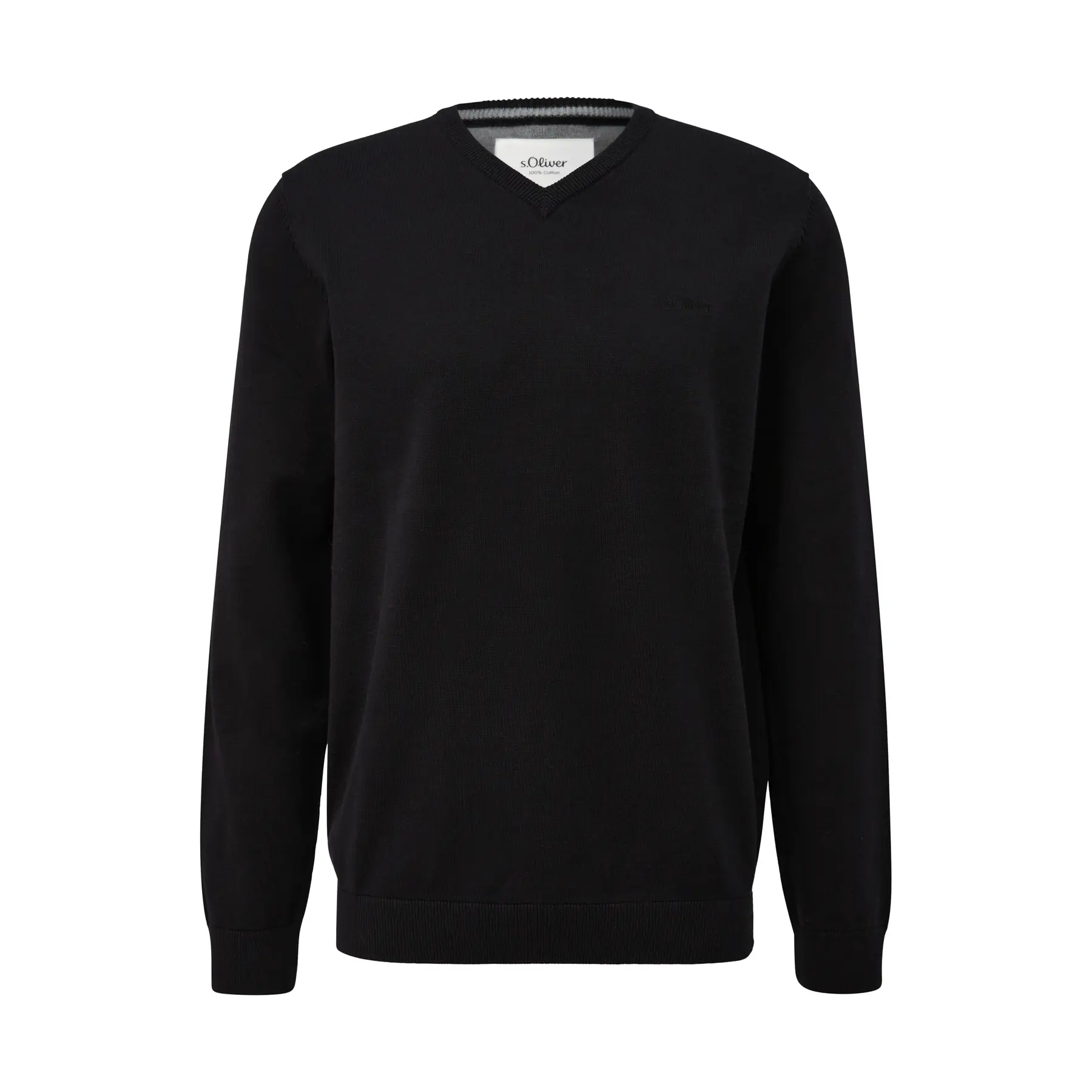 Maglione in maglia con logo ricamato s.Oliver