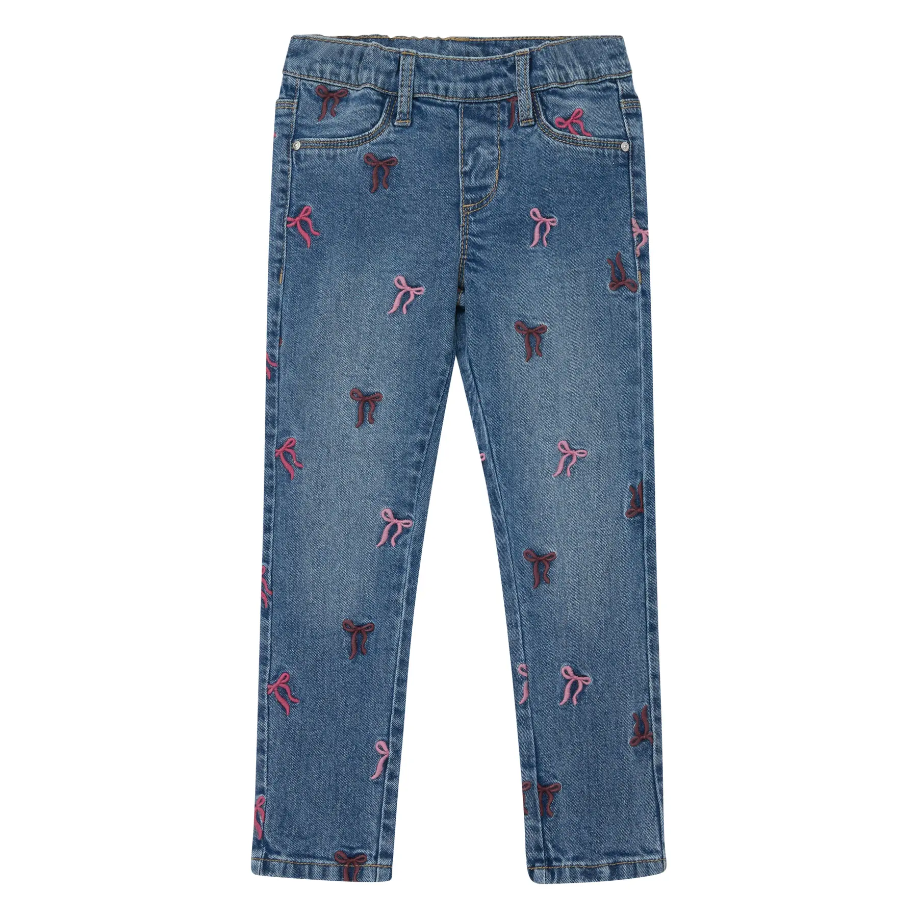 Jeans tregging en denim coupe skinny taille moyenne jambe skinny avec broderie fille s.Oliver