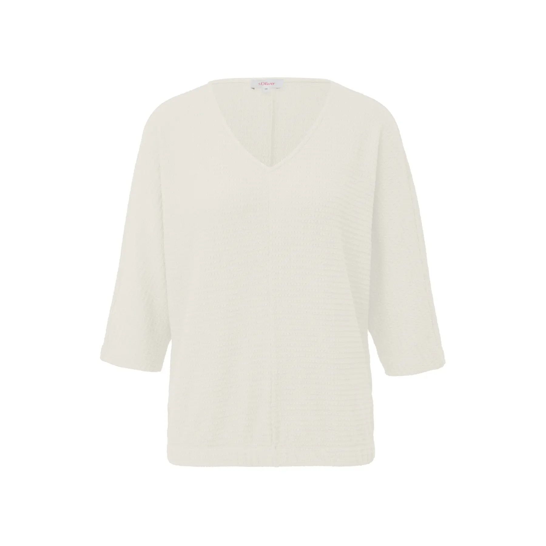 Camicia in jersey finemente strutturata con maniche a batwing 3/4 donna