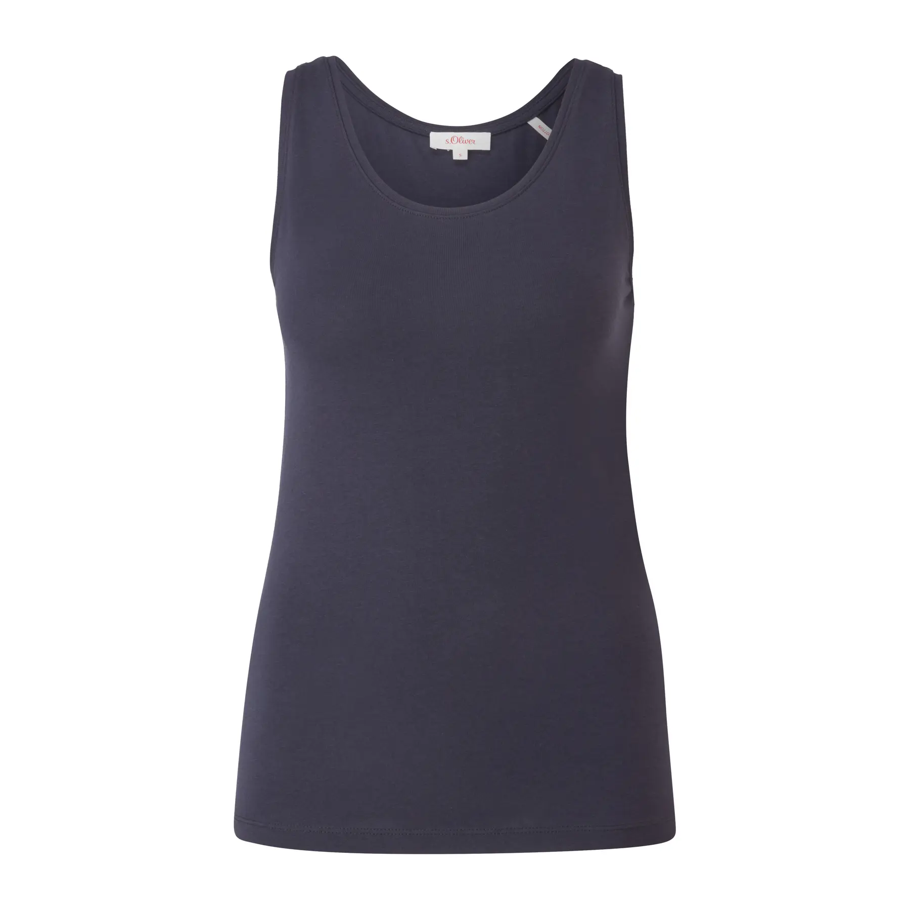 Canotta aderente in cotone misto donna