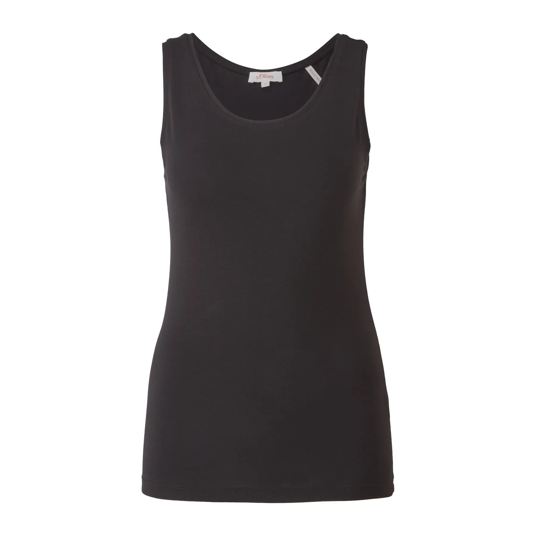 Canotta aderente in cotone misto donna