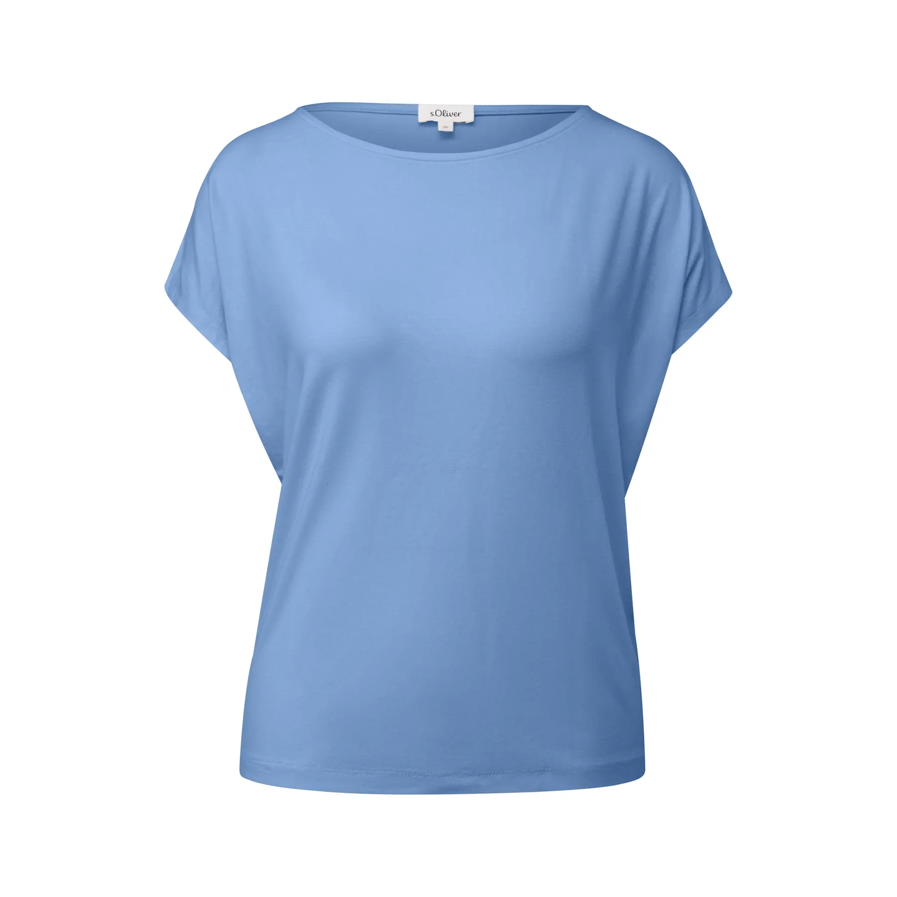 T-Shirt aus fließendem Jersey mit fallenden Schultern Damen s.Oliver