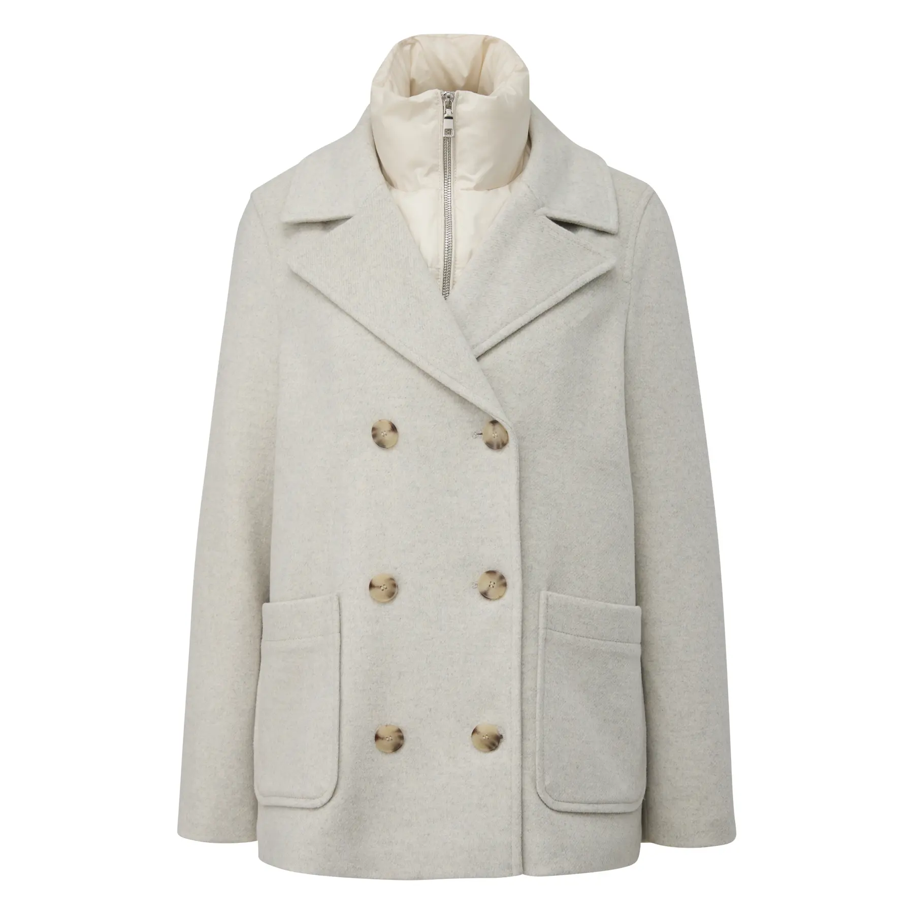 Giacca caban in misto tessuti con inserti rimovibili donna s.Oliver